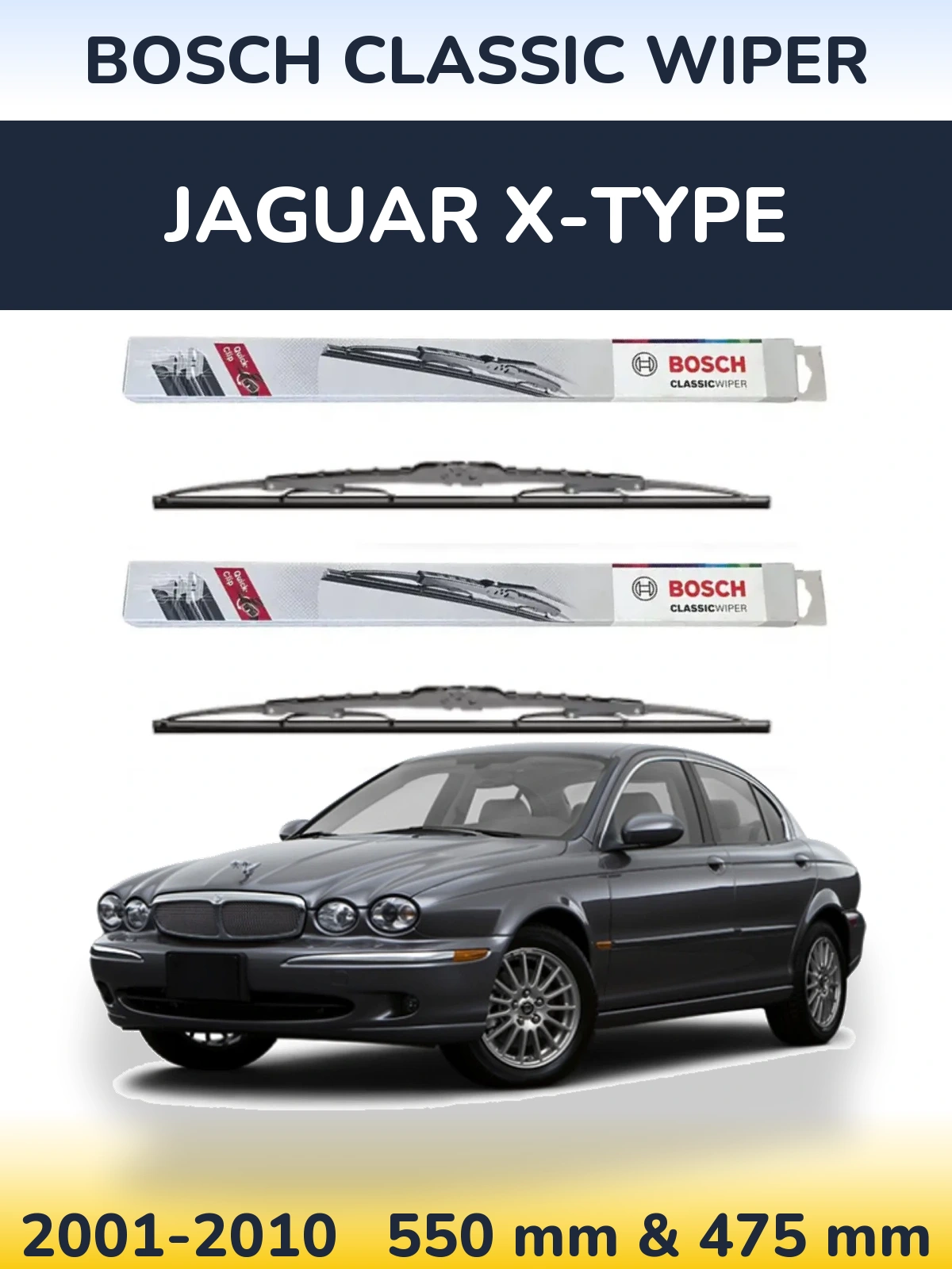 Torkarblad BOSCH Classic Wiper för Jaguar X-Type