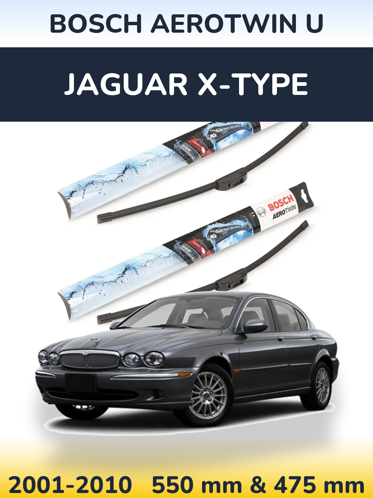 Torkarblad BOSCH AeroTwin U för Jaguar X-Type