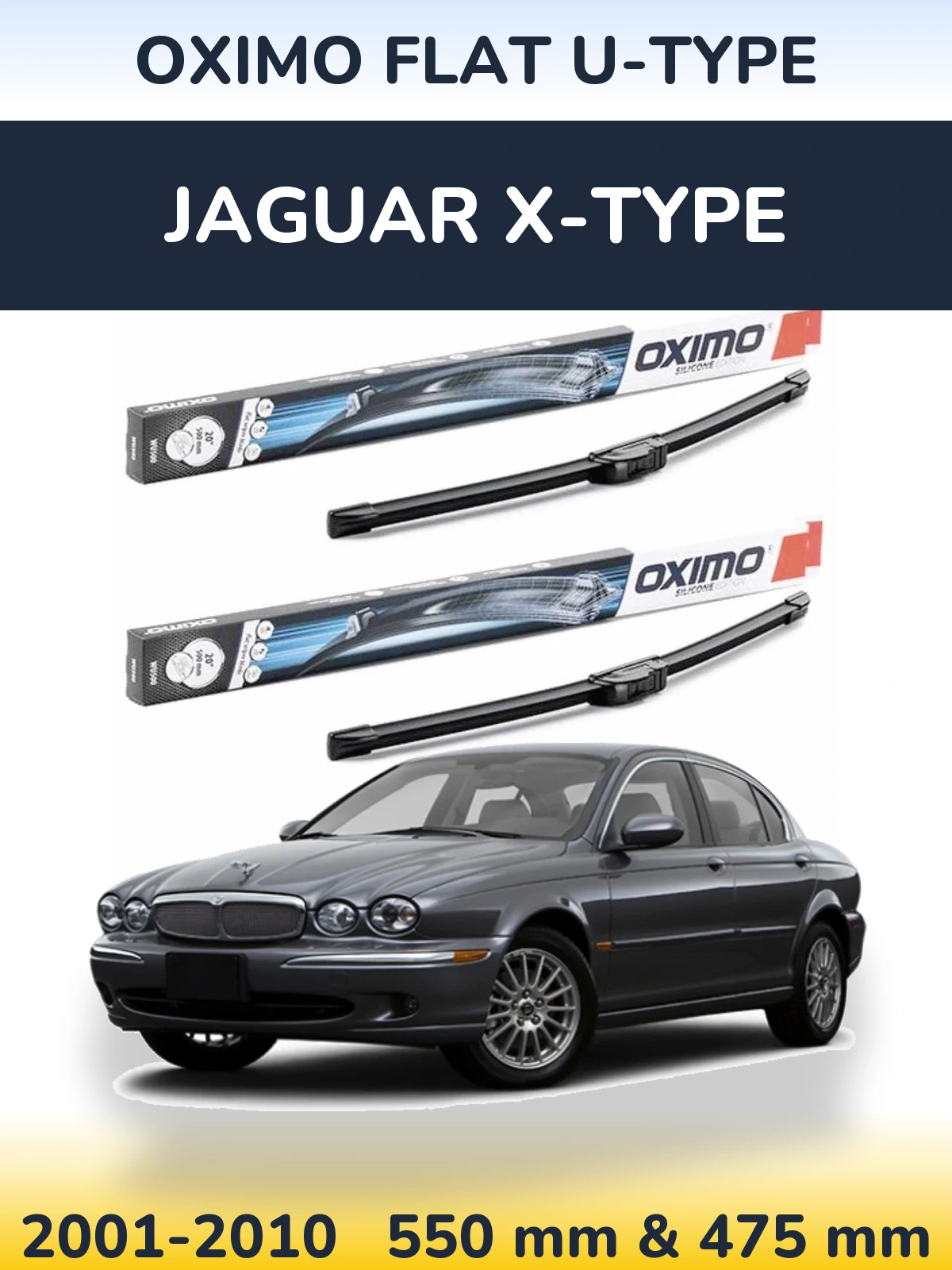 Torkarblad Oximo Flat U-type för Jaguar X-Type