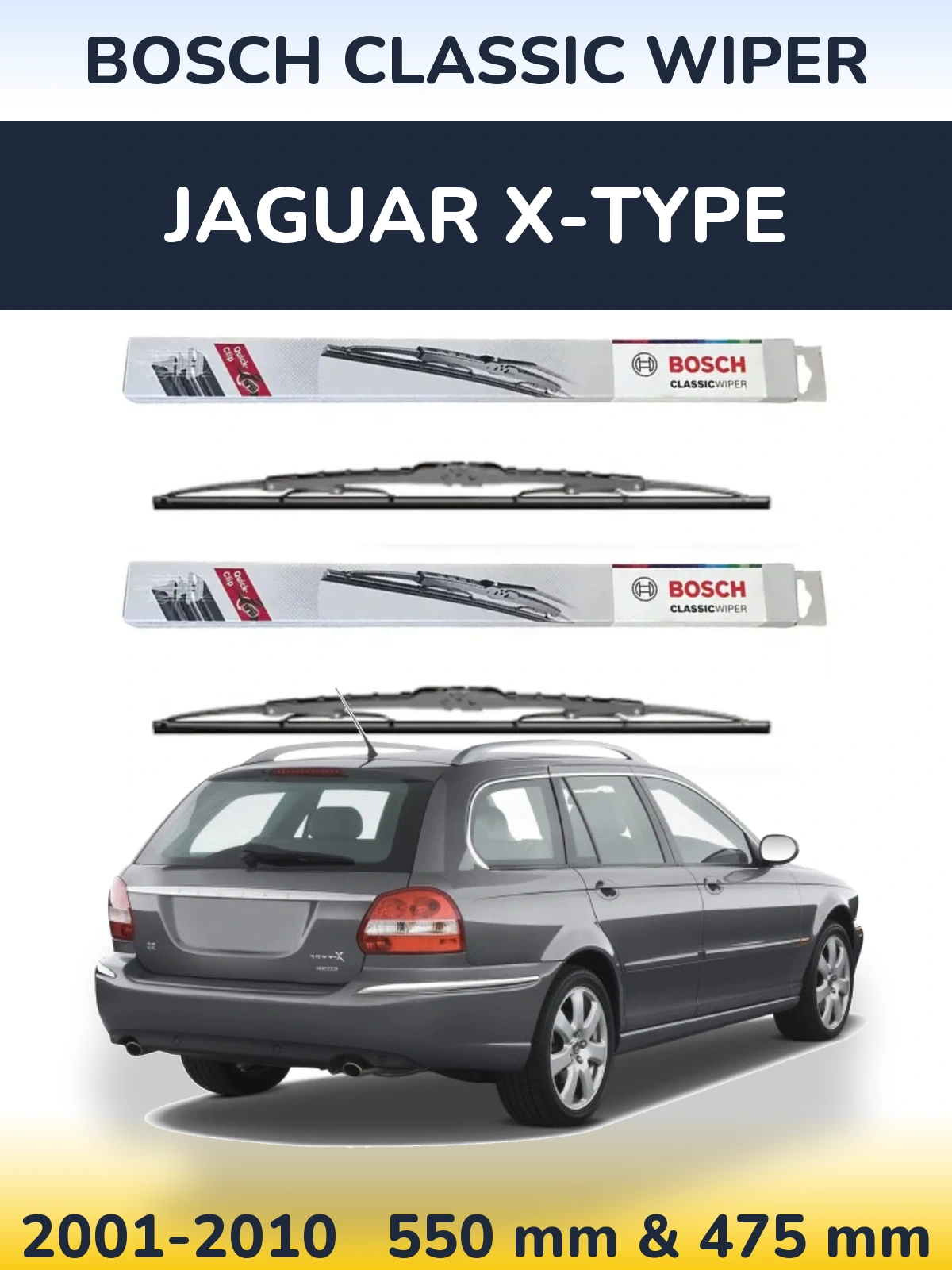 Torkarblad BOSCH Classic Wiper för Jaguar X-Type