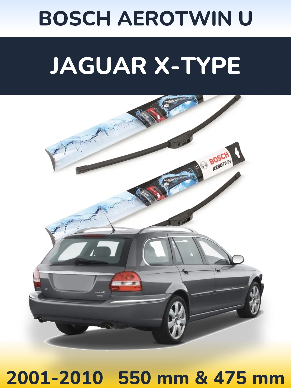 Torkarblad BOSCH AeroTwin U för Jaguar X-Type