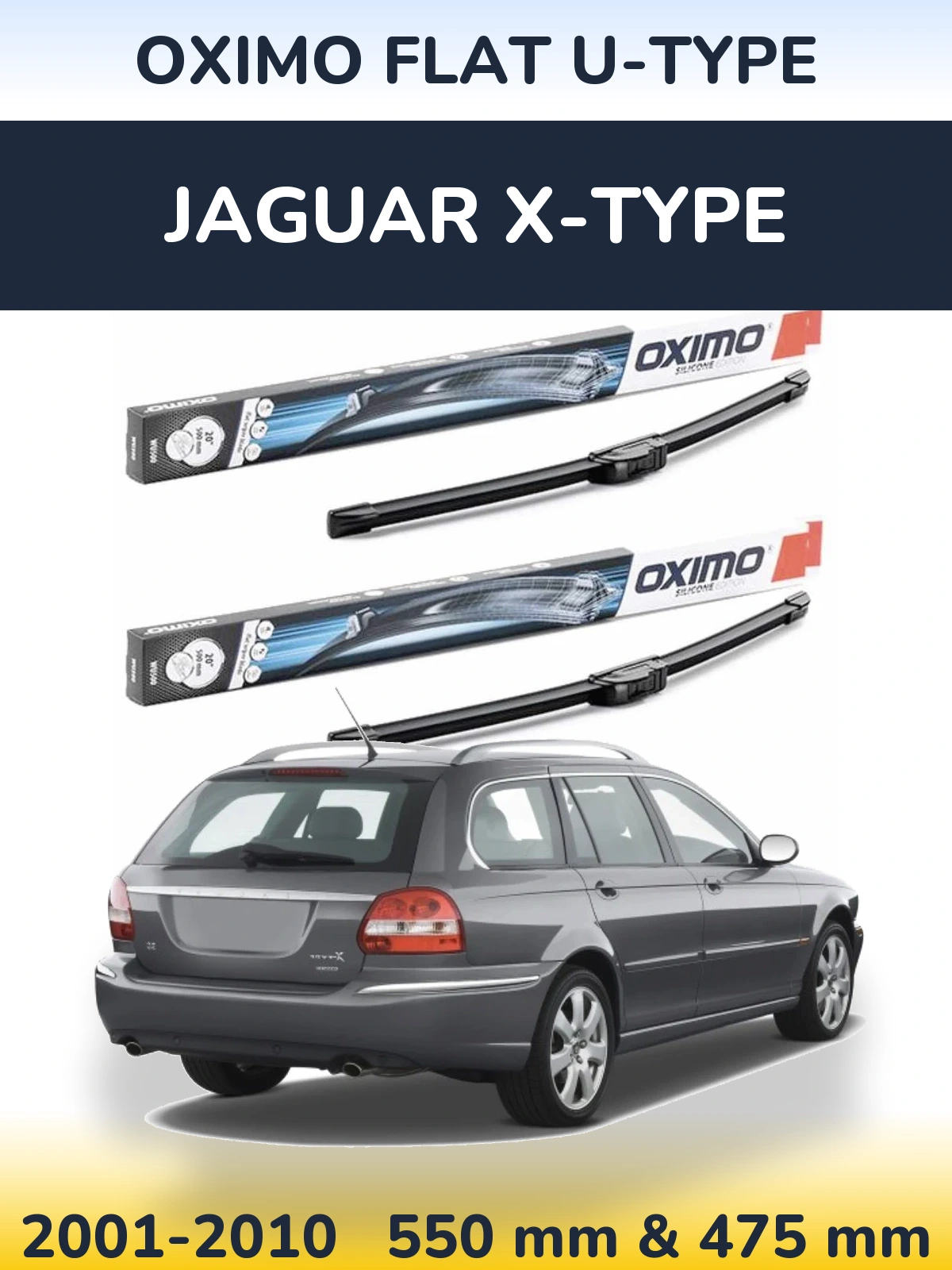 Torkarblad Oximo Flat U-type för Jaguar X-Type