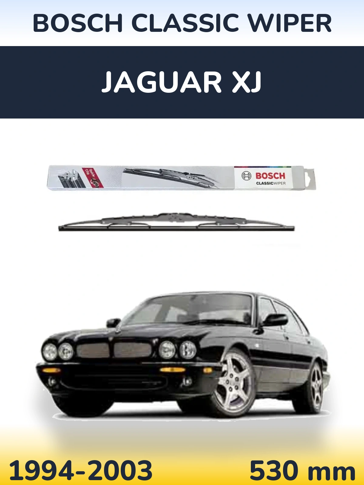 Передня щітка BOSCH Classic Wiper 530 мм для Jaguar XJ 1994-2003
