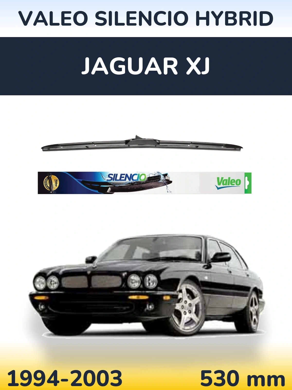 Передня щітка Valeo Silencio Hybrid 530 мм для Jaguar XJ 1994-2003