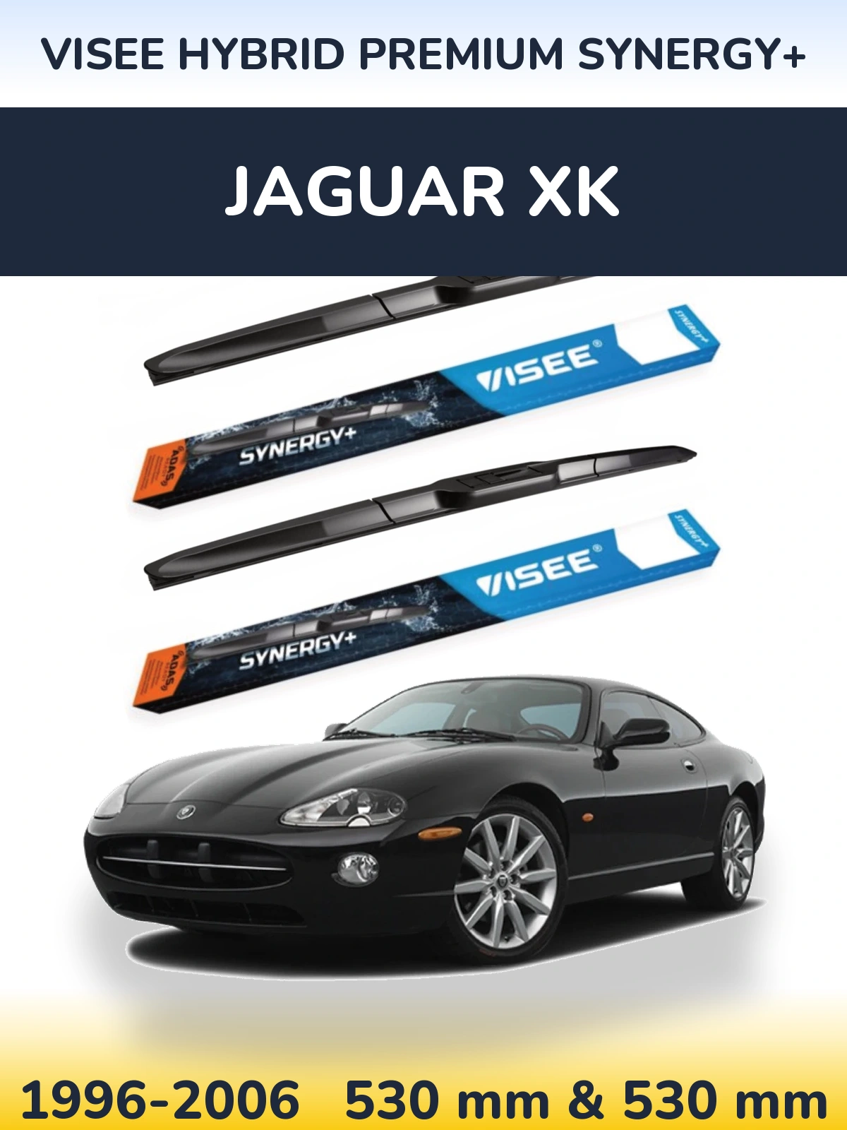 Torkarblad VISEE HYBRID PREMIUM SYNERGY+ för Jaguar XK