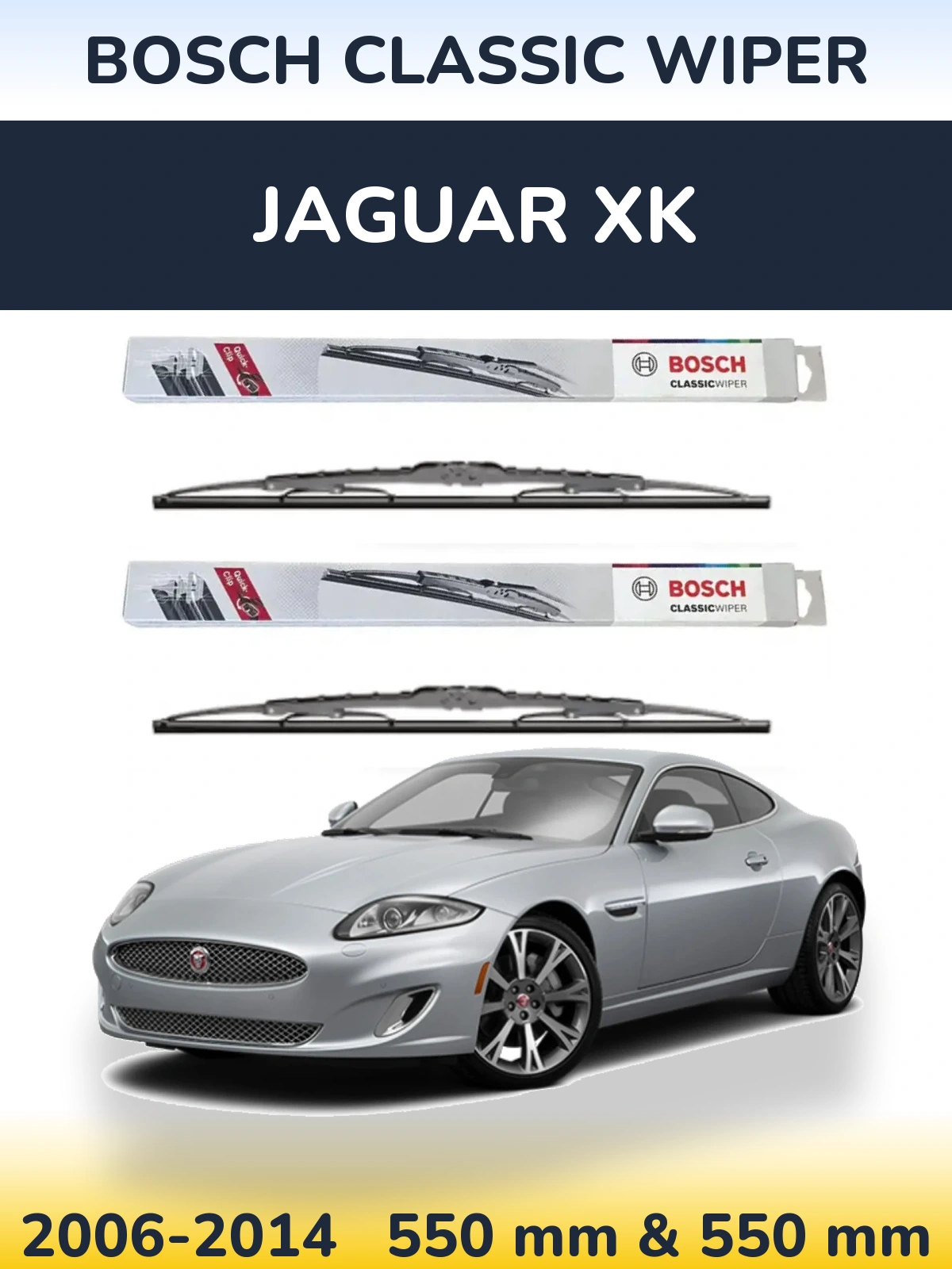 Torkarblad BOSCH Classic Wiper för Jaguar XK