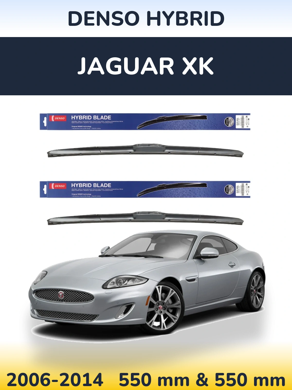 Torkarblad Denso Hybrid för Jaguar XK