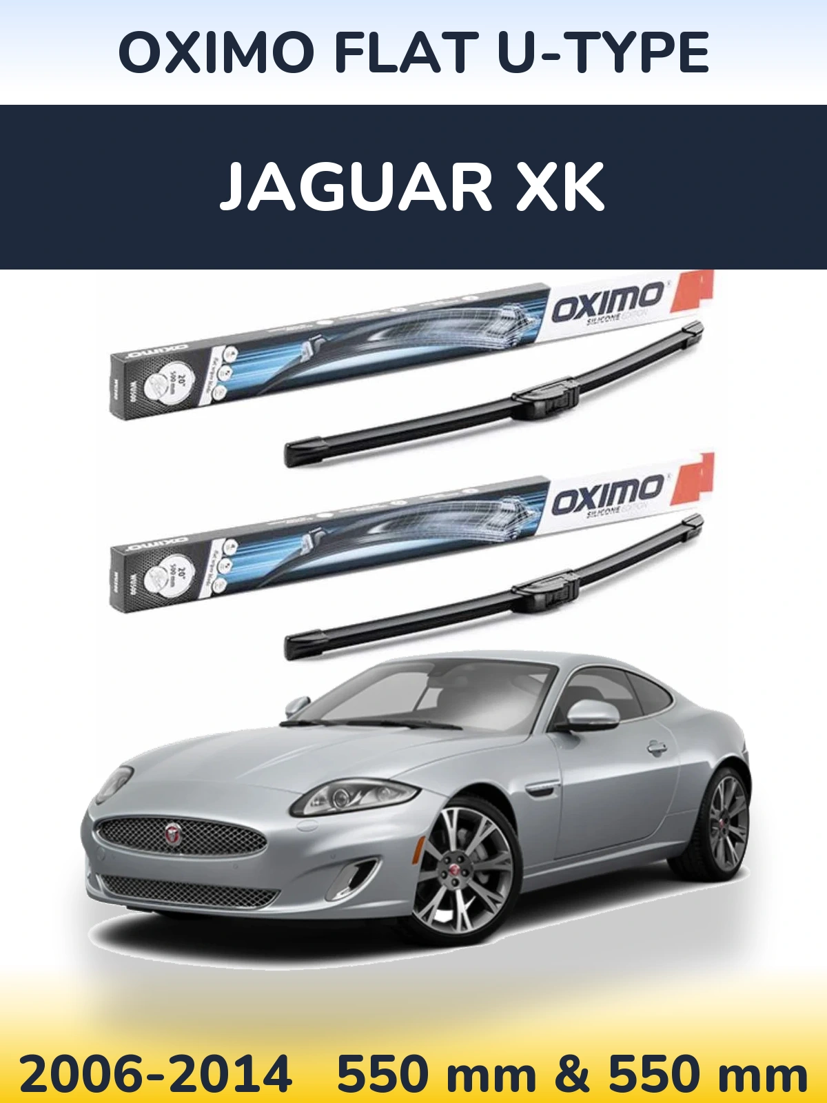 Torkarblad Oximo Flat U-type för Jaguar XK