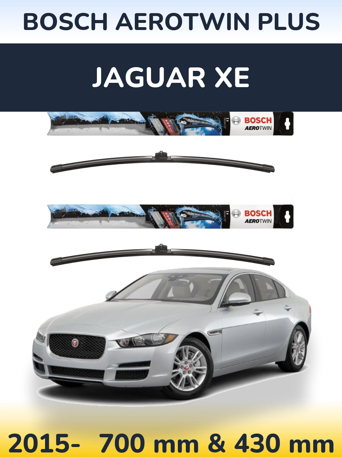Torkarblad BOSCH AeroTwin Plus för Jaguar XE