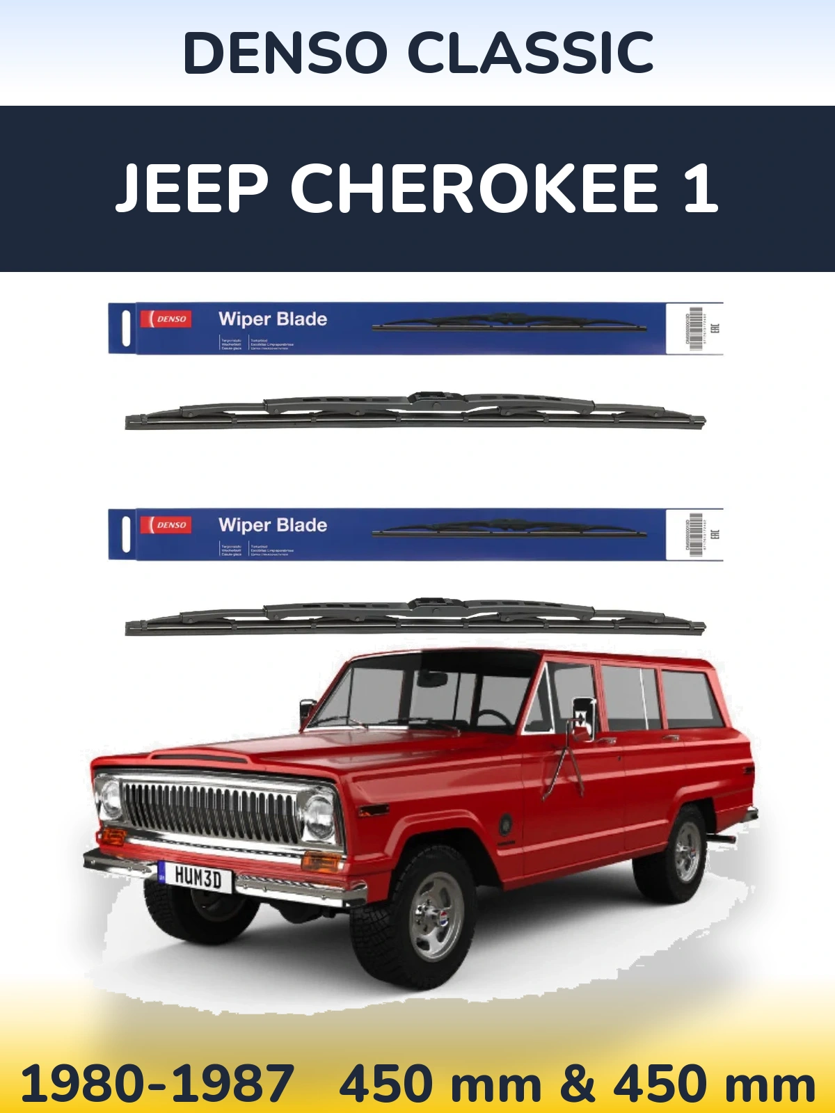 Torkarblad Denso Classic för Jeep Cherokee 1