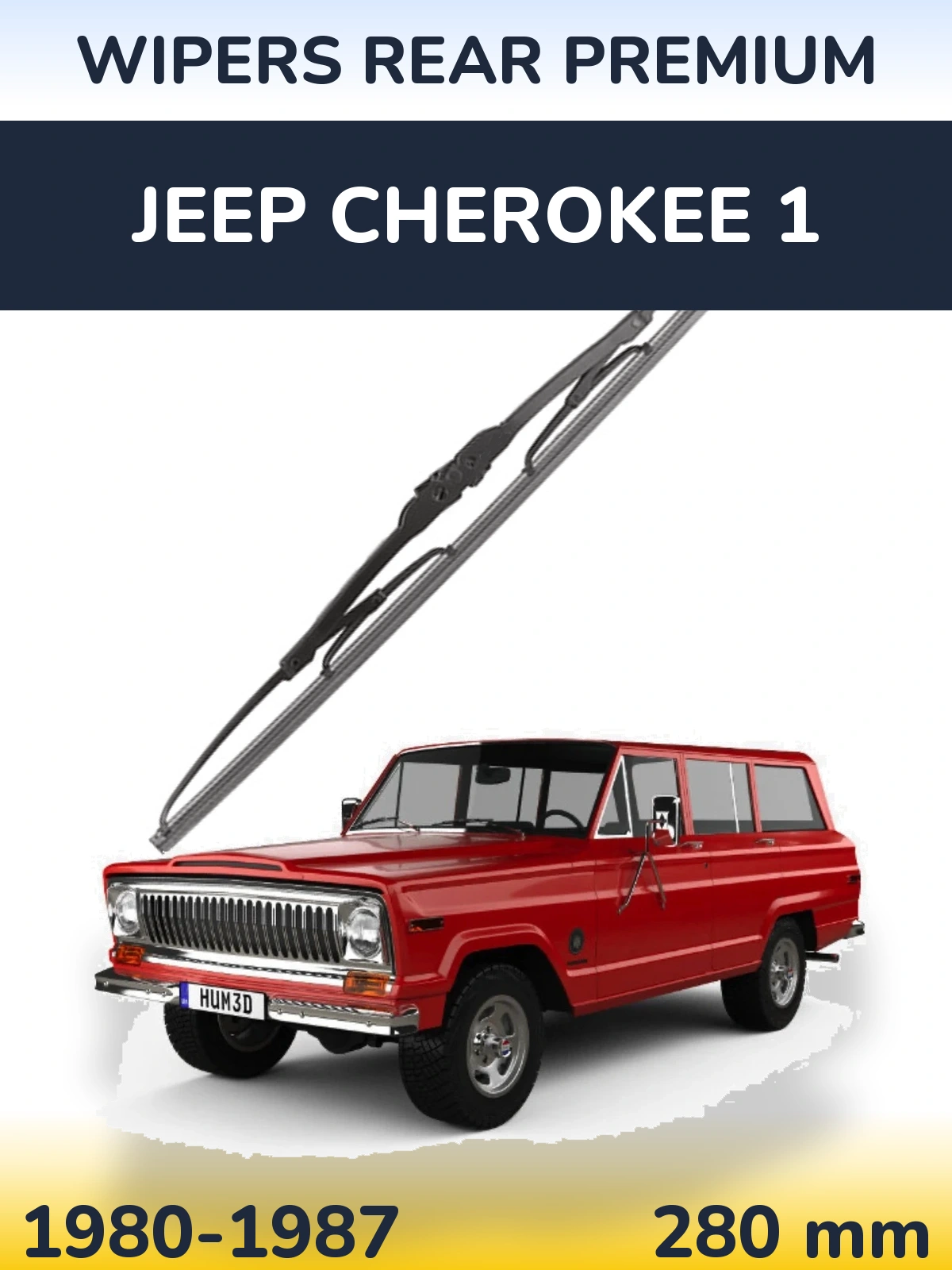 Torkarblad WIPERS REAR PREMIUM för Jeep Cherokee 1