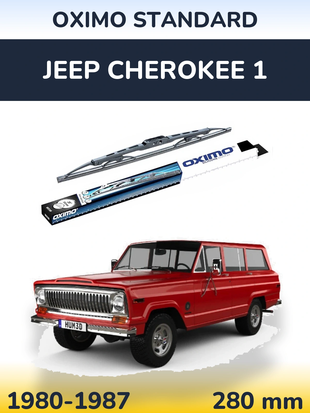 Torkarblad Oximo Standard för Jeep Cherokee 1