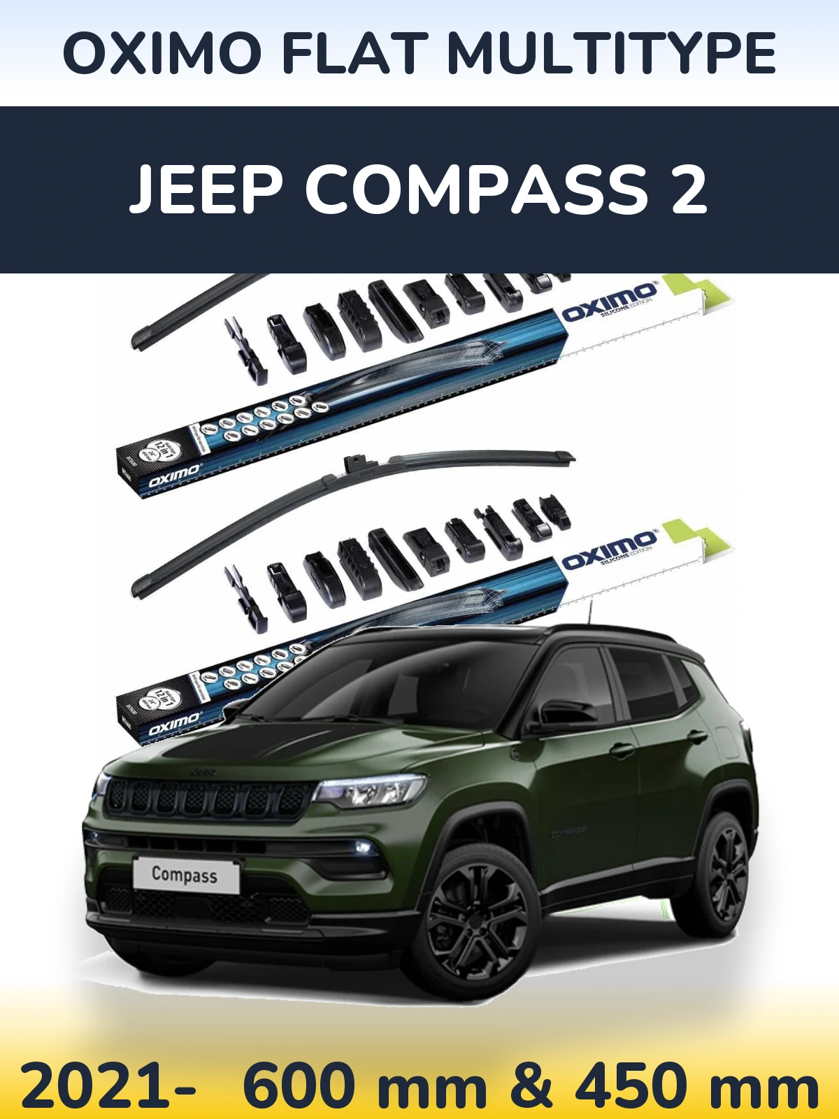 Torkarblad Oximo Flat MultiType för Jeep Compass 2