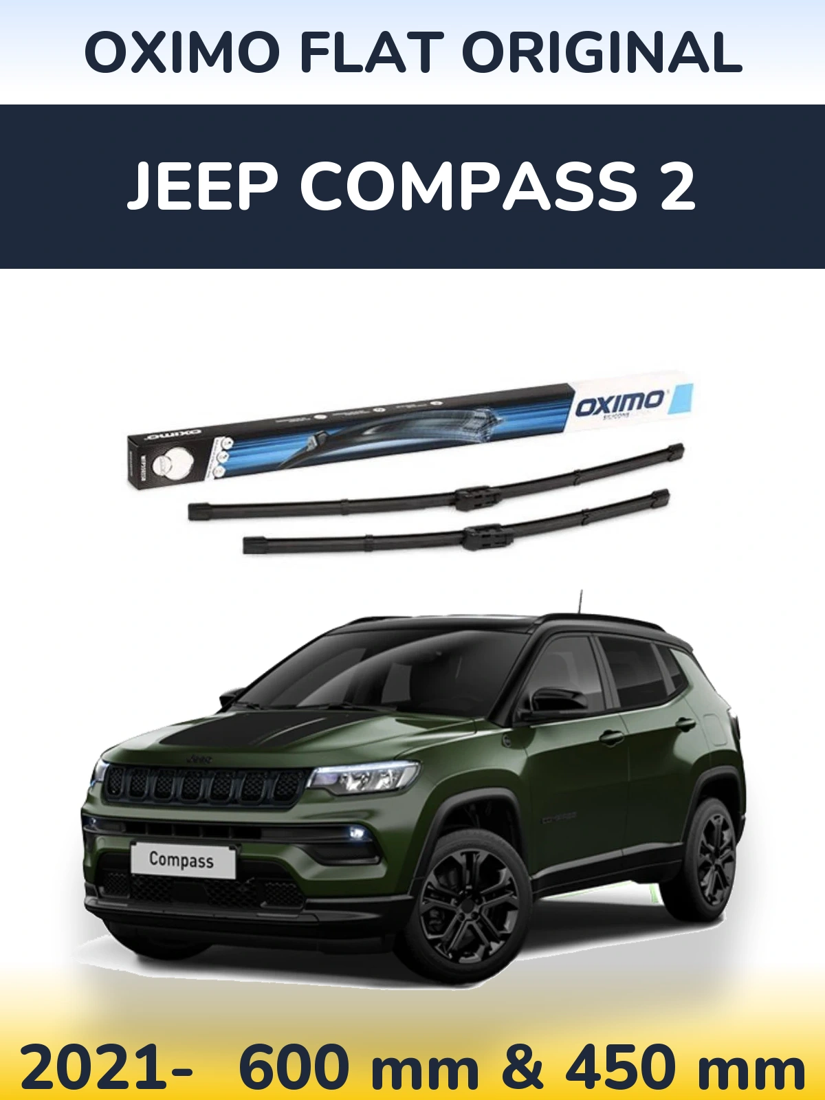 Torkarblad Oximo Flat Original för Jeep Compass 2