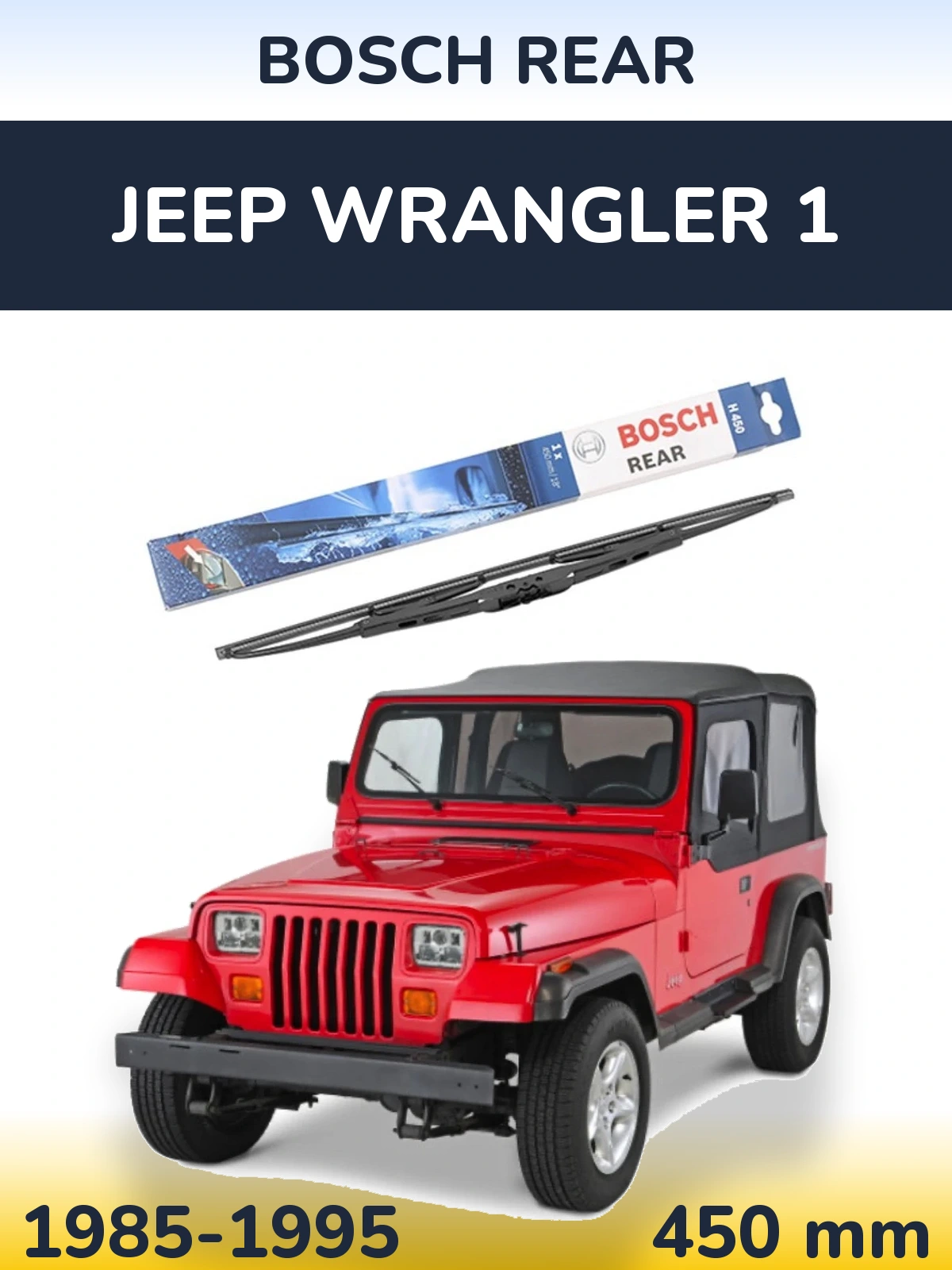 Torkarblad BOSCH Rear för Jeep Wrangler 1