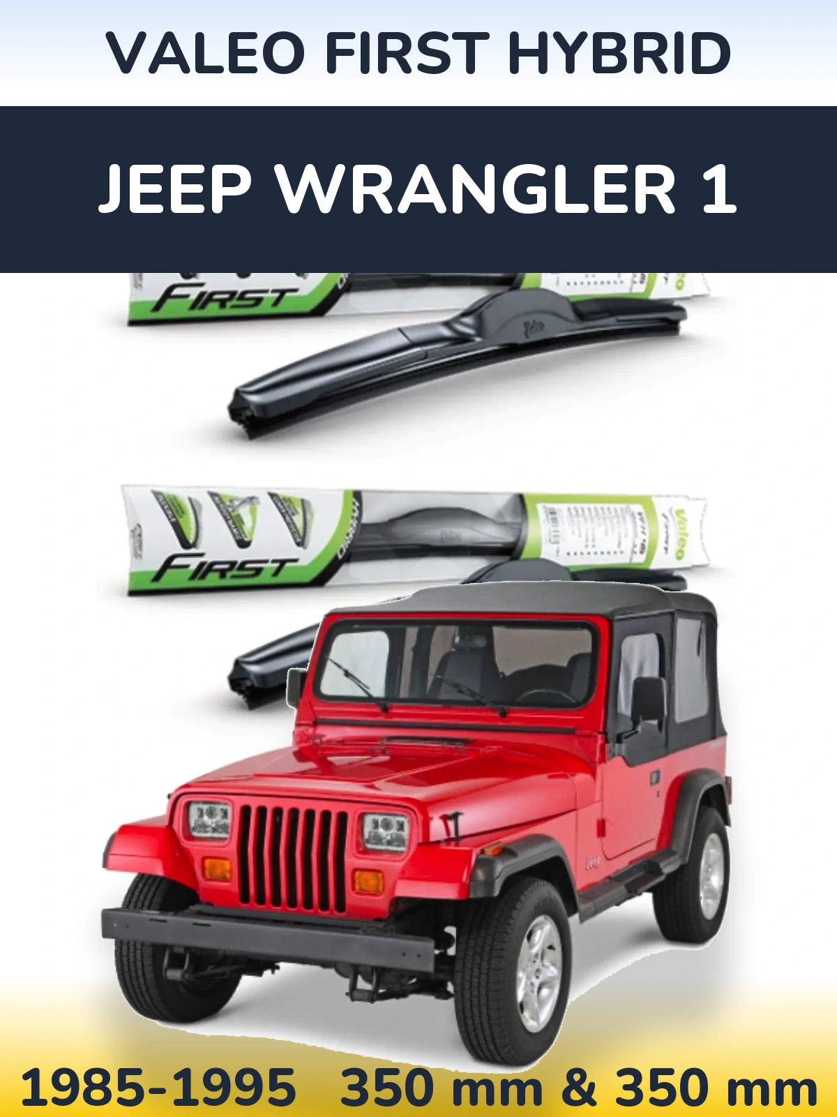 Torkarblad Valeo First Hybrid för Jeep Wrangler 1