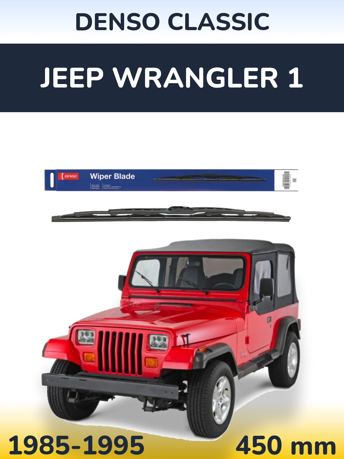 Torkarblad Denso Classic för Jeep Wrangler 1