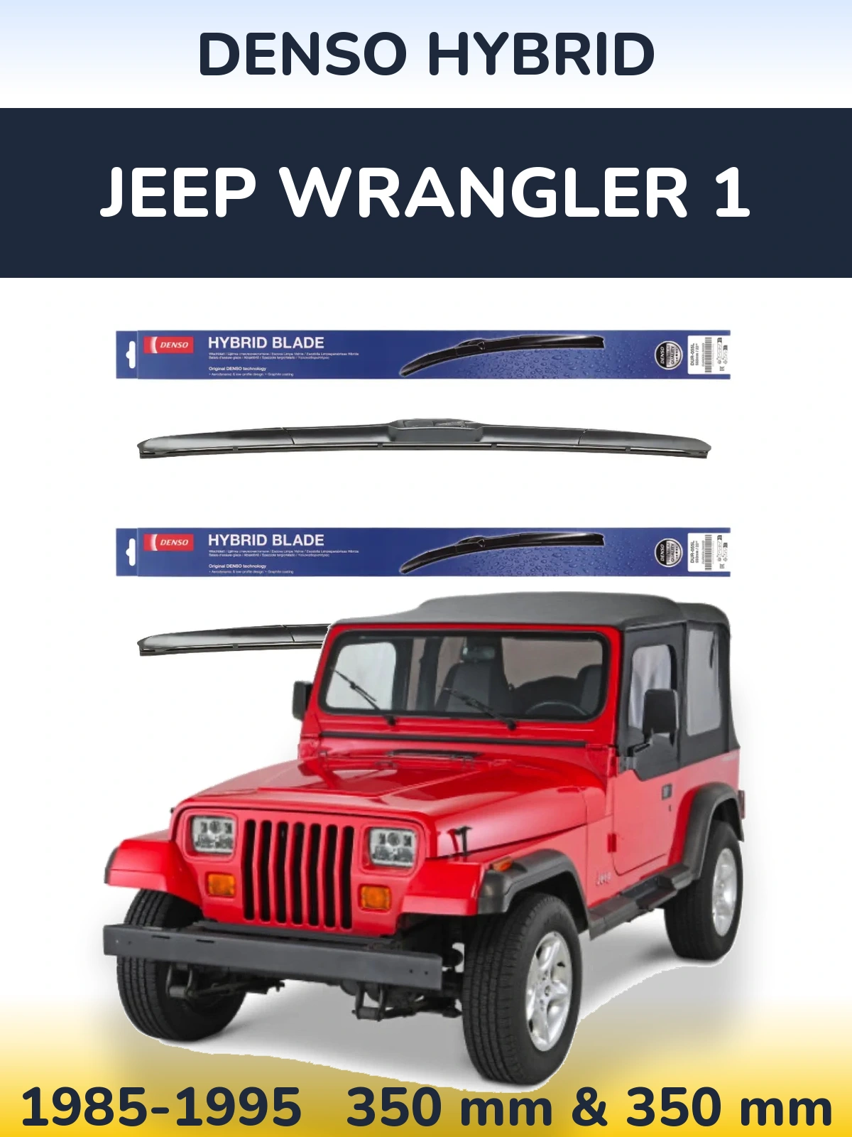 Torkarblad Denso Hybrid för Jeep Wrangler 1
