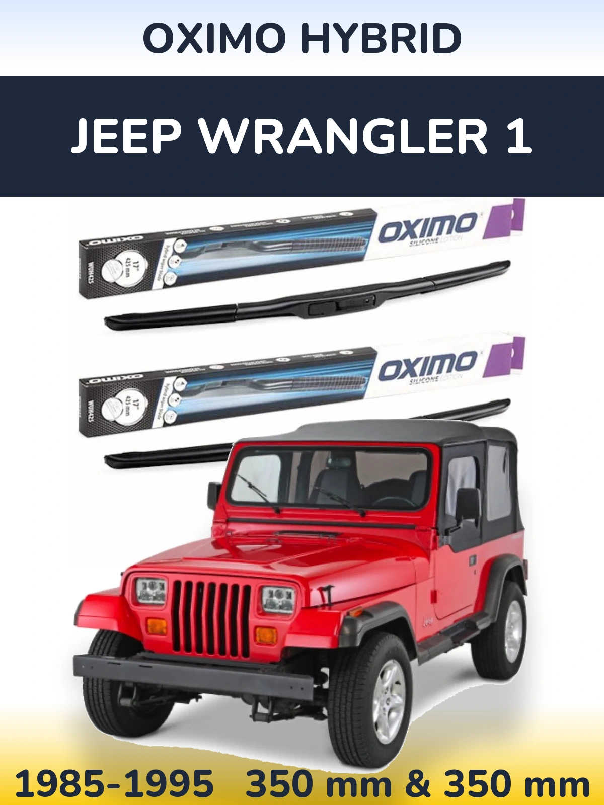 Torkarblad Oximo Hybrid för Jeep Wrangler 1