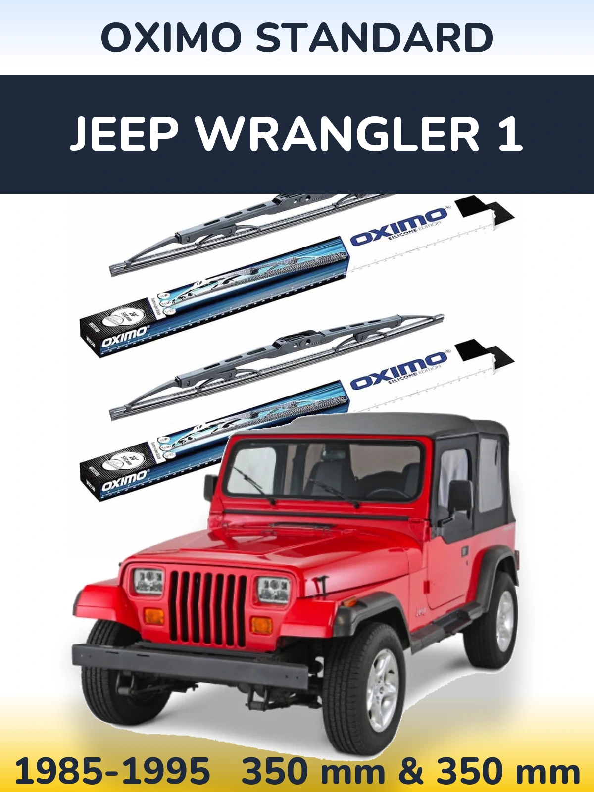 Torkarblad Oximo Standard för Jeep Wrangler 1