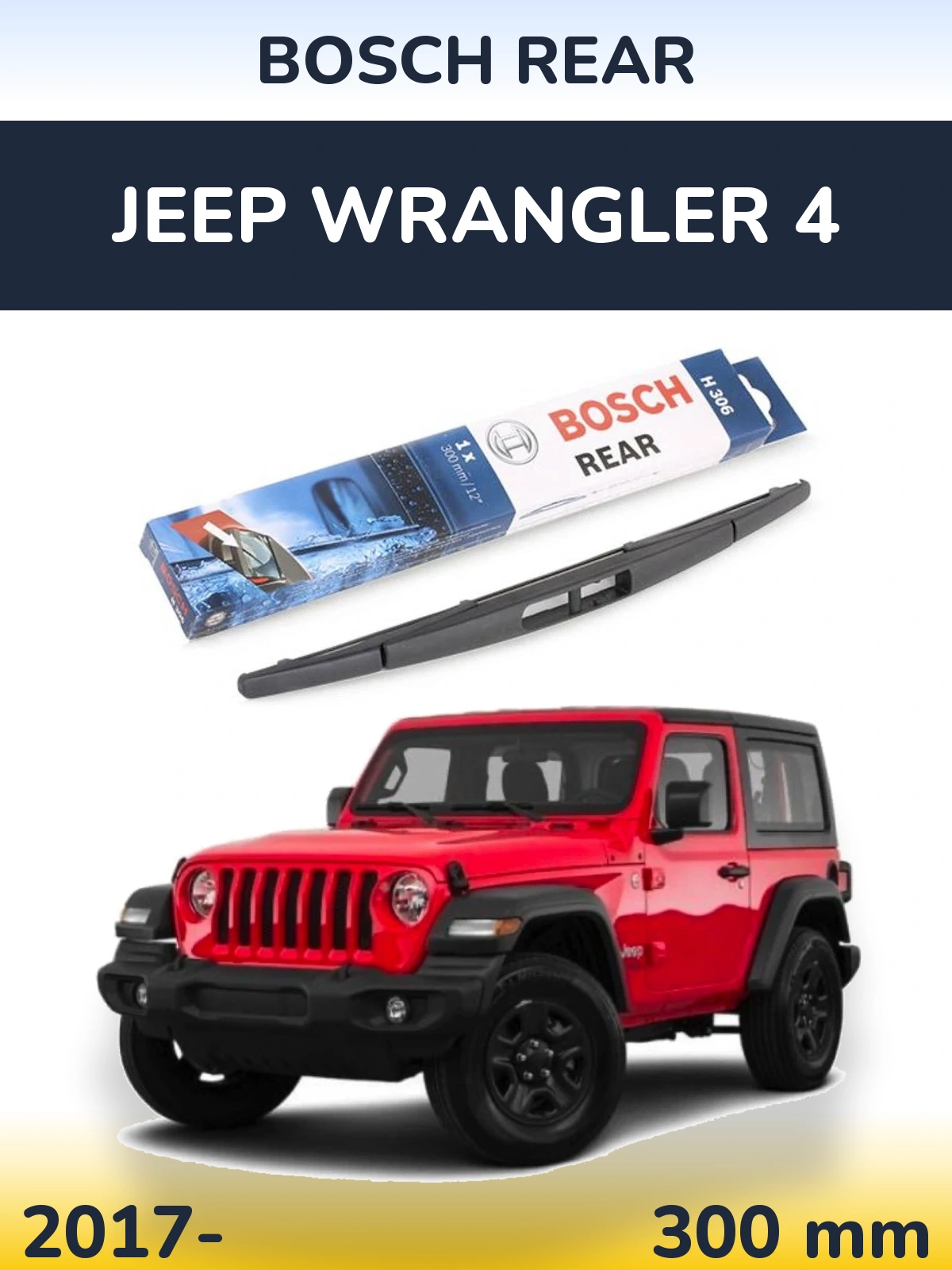 Torkarblad BOSCH Rear för Jeep Wrangler 4