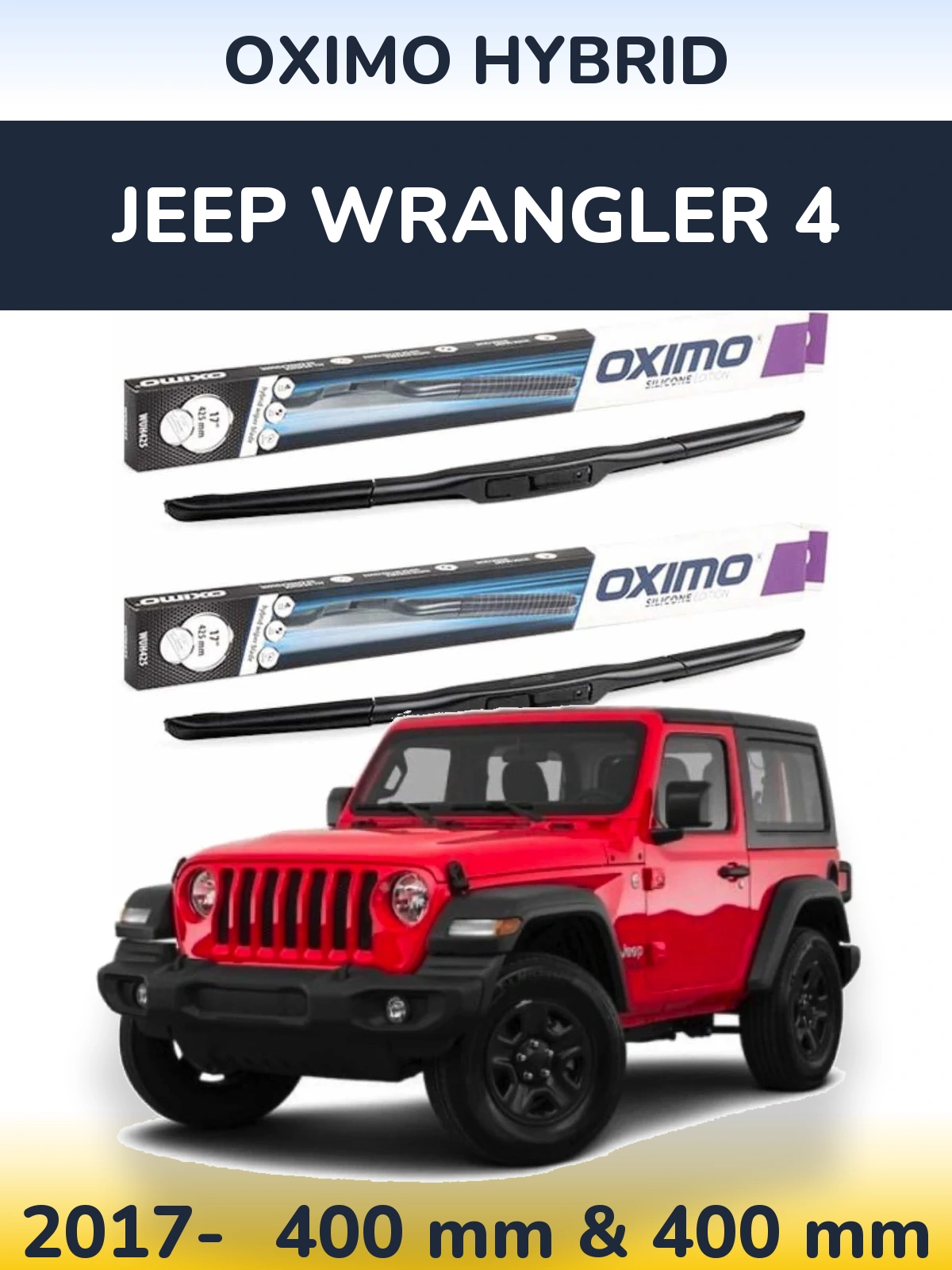 Torkarblad Oximo Hybrid för Jeep Wrangler 4