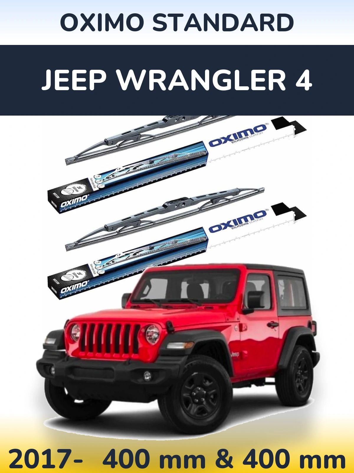 Torkarblad Oximo Standard för Jeep Wrangler 4