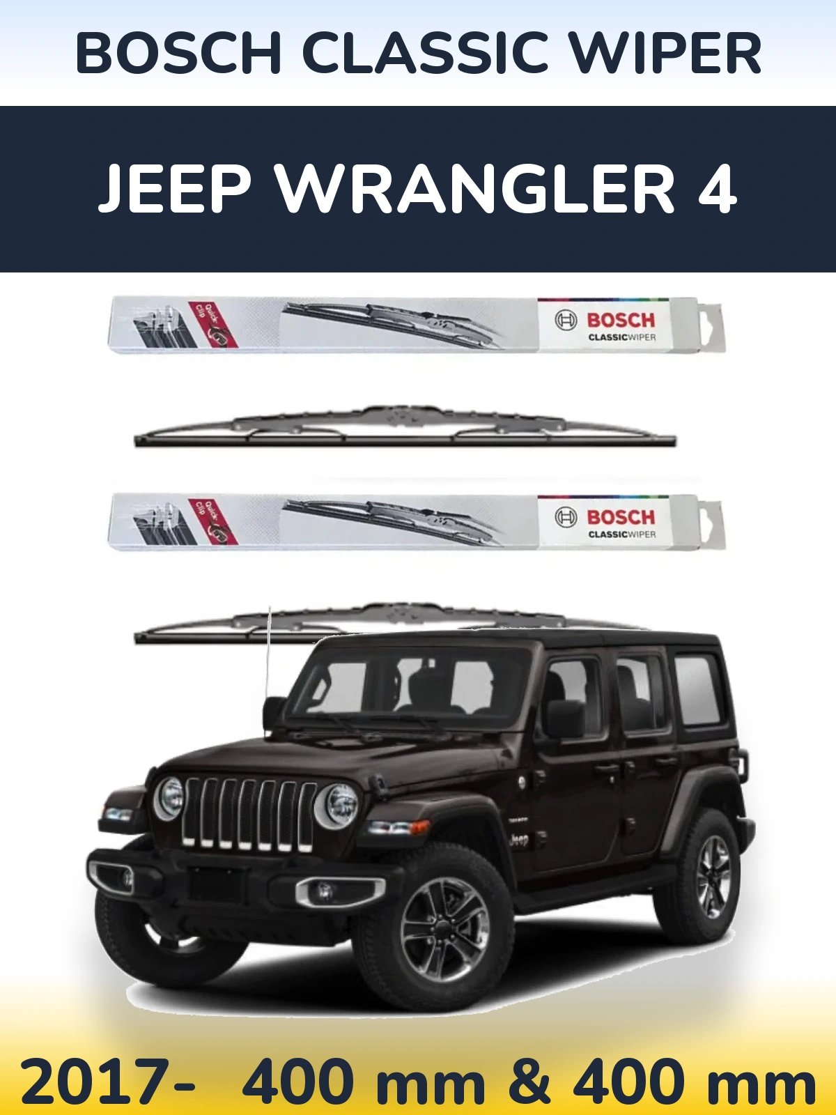 Torkarblad BOSCH Classic Wiper för Jeep Wrangler 4