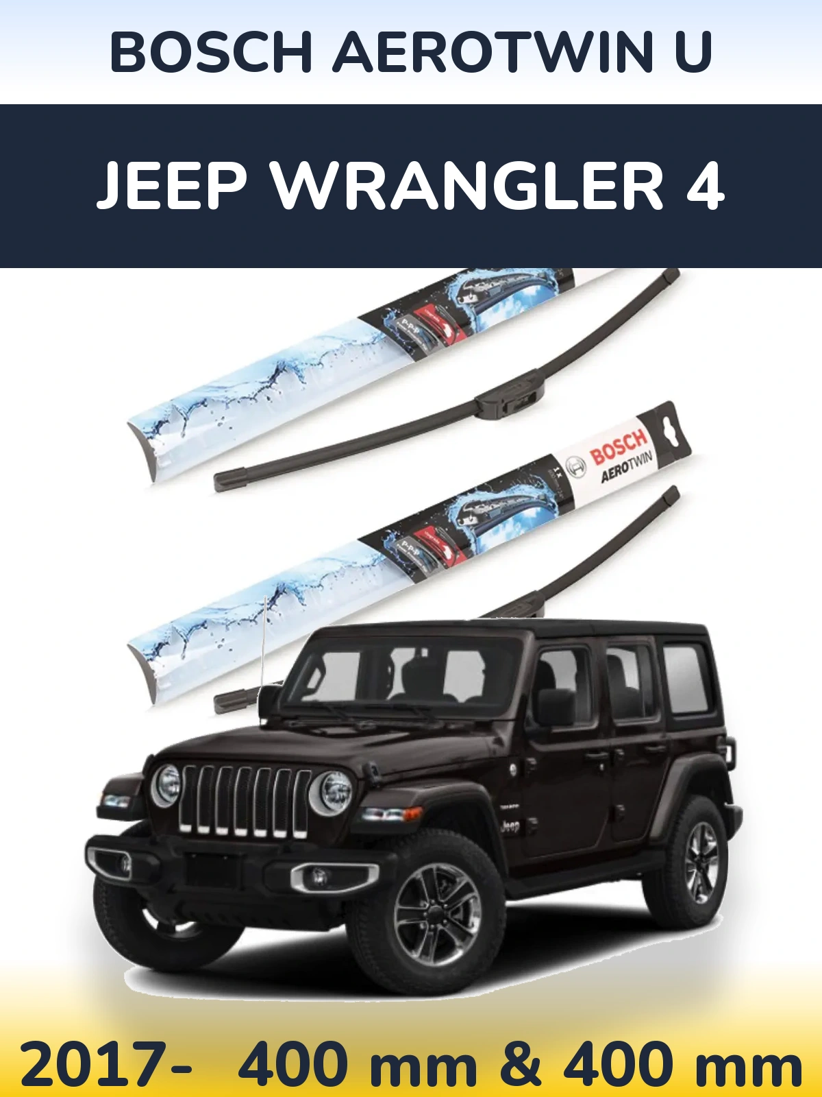 Torkarblad BOSCH AeroTwin U för Jeep Wrangler 4