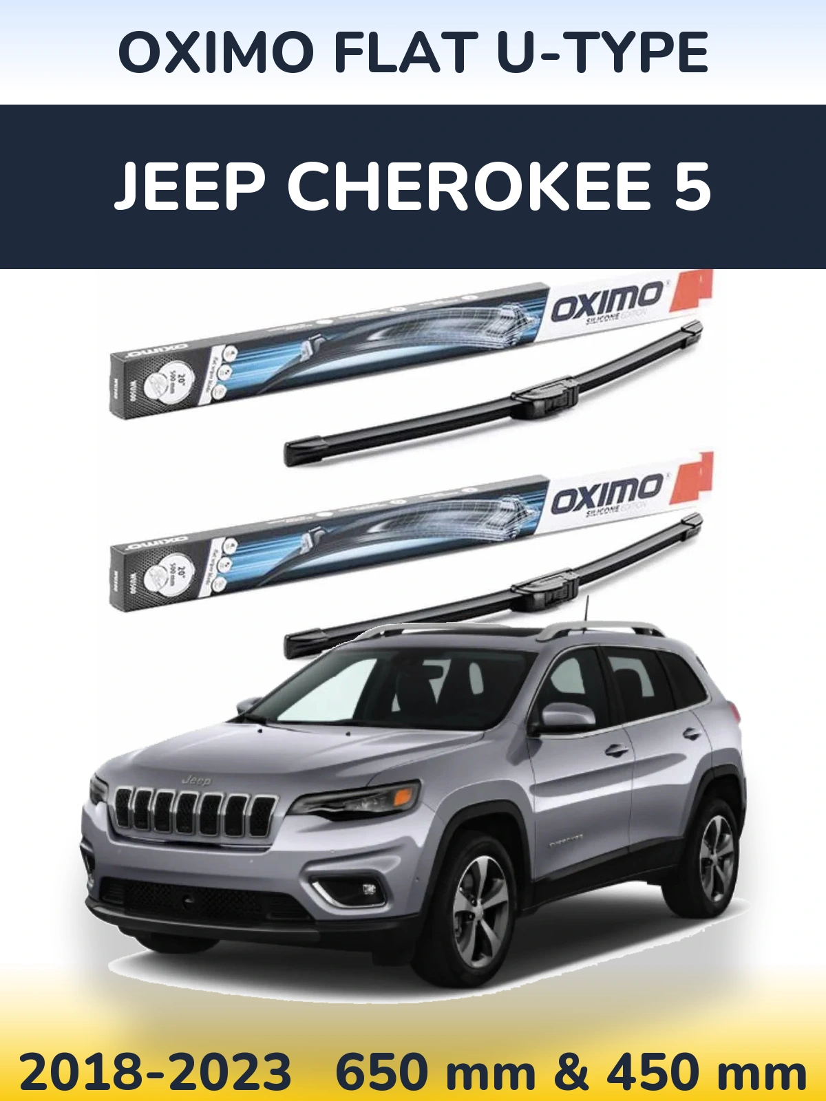 Torkarblad Oximo Flat U-type för Jeep Cherokee 5