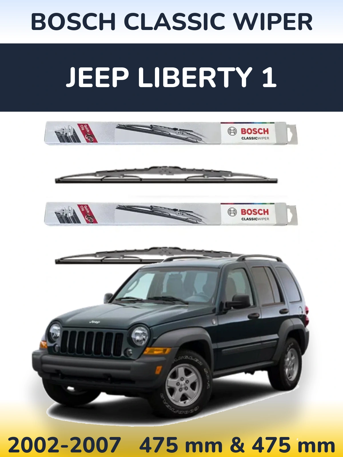 Torkarblad BOSCH Classic Wiper för Jeep Liberty 1