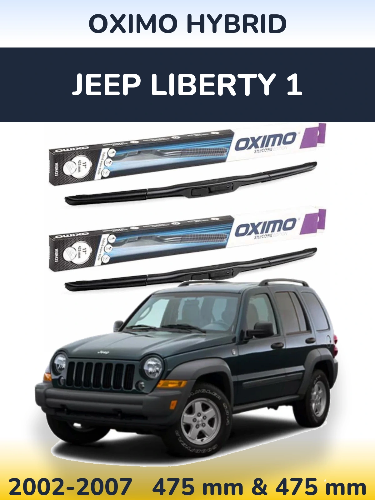 Torkarblad Oximo Hybrid för Jeep Liberty 1
