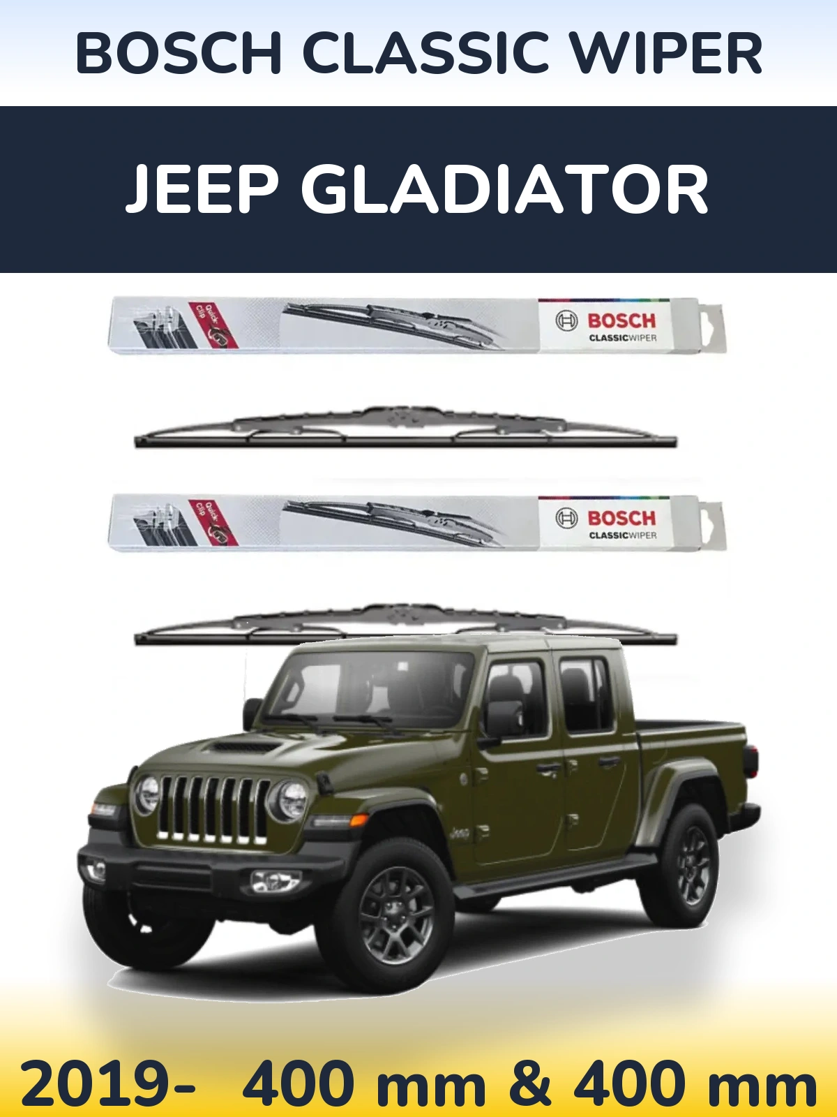 Torkarblad BOSCH Classic Wiper för Jeep Gladiator