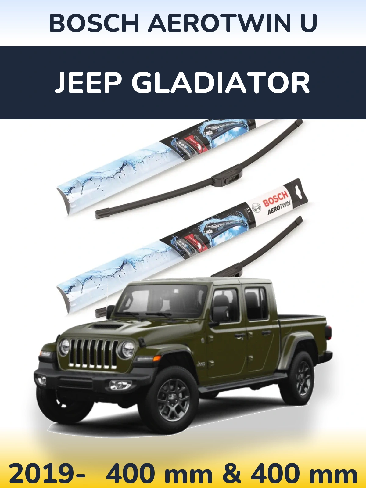 Torkarblad BOSCH AeroTwin U för Jeep Gladiator