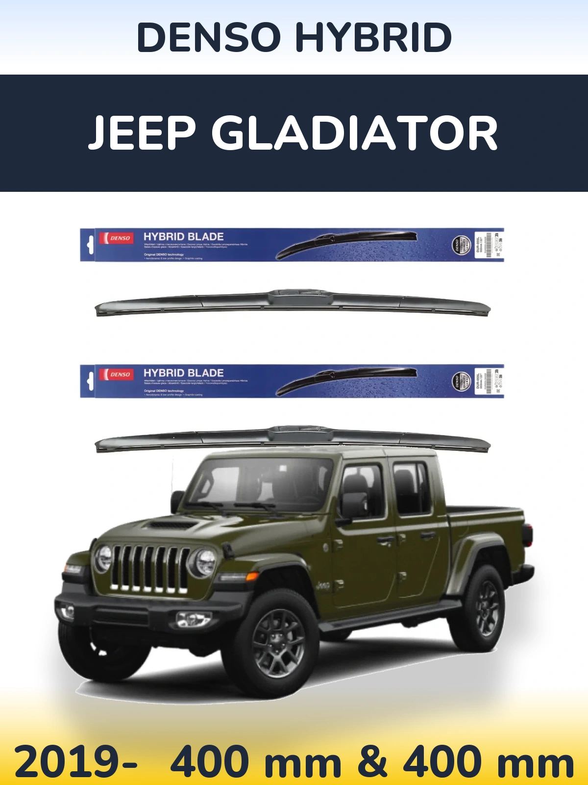 Torkarblad Denso Hybrid för Jeep Gladiator