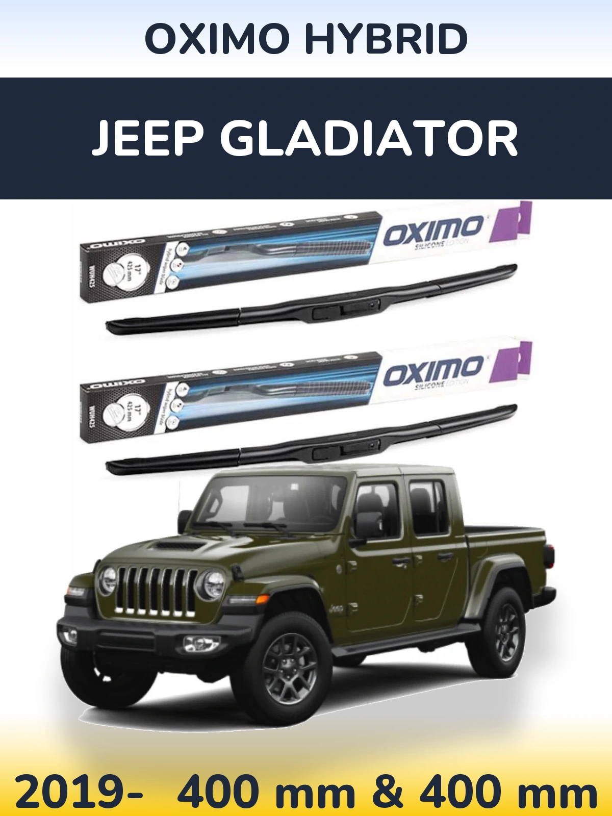 Torkarblad Oximo Hybrid för Jeep Gladiator