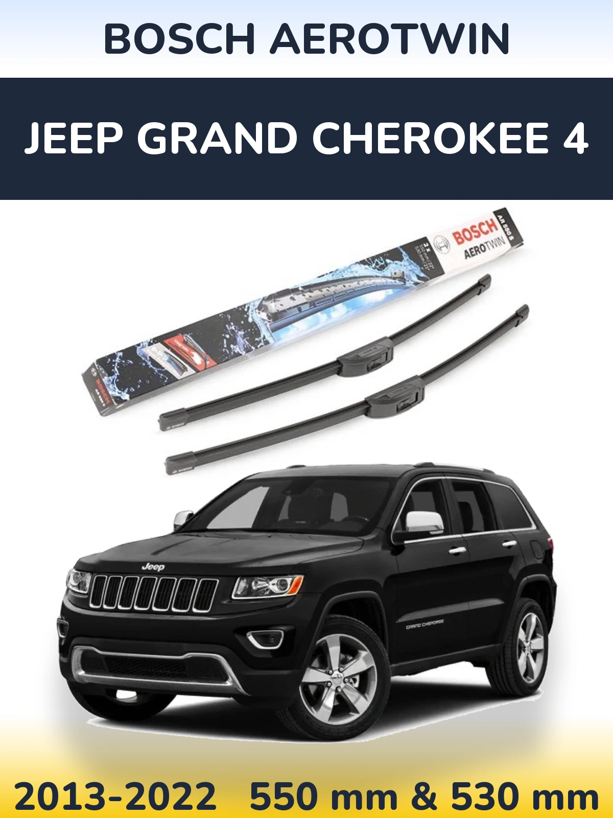 Torkarblad BOSCH AeroTwin för Jeep Grand Cherokee 4