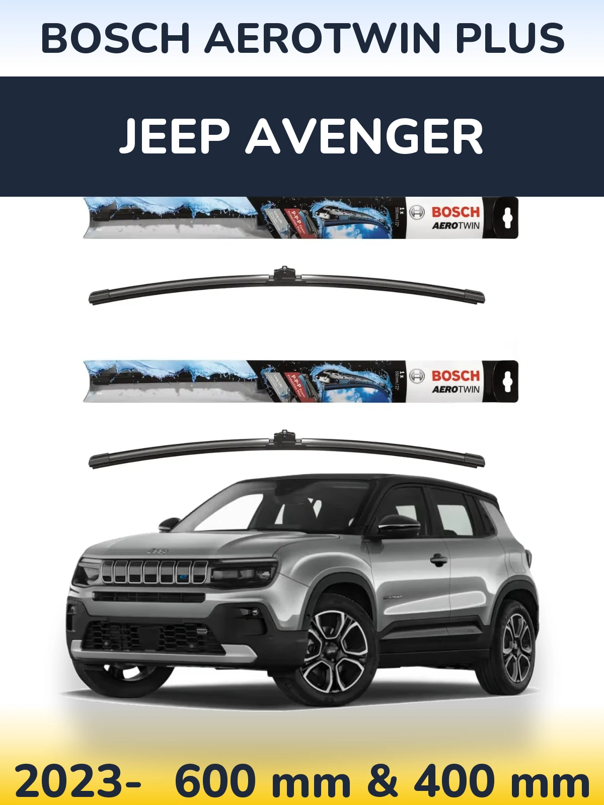 Torkarblad BOSCH AeroTwin Plus för Jeep Avenger