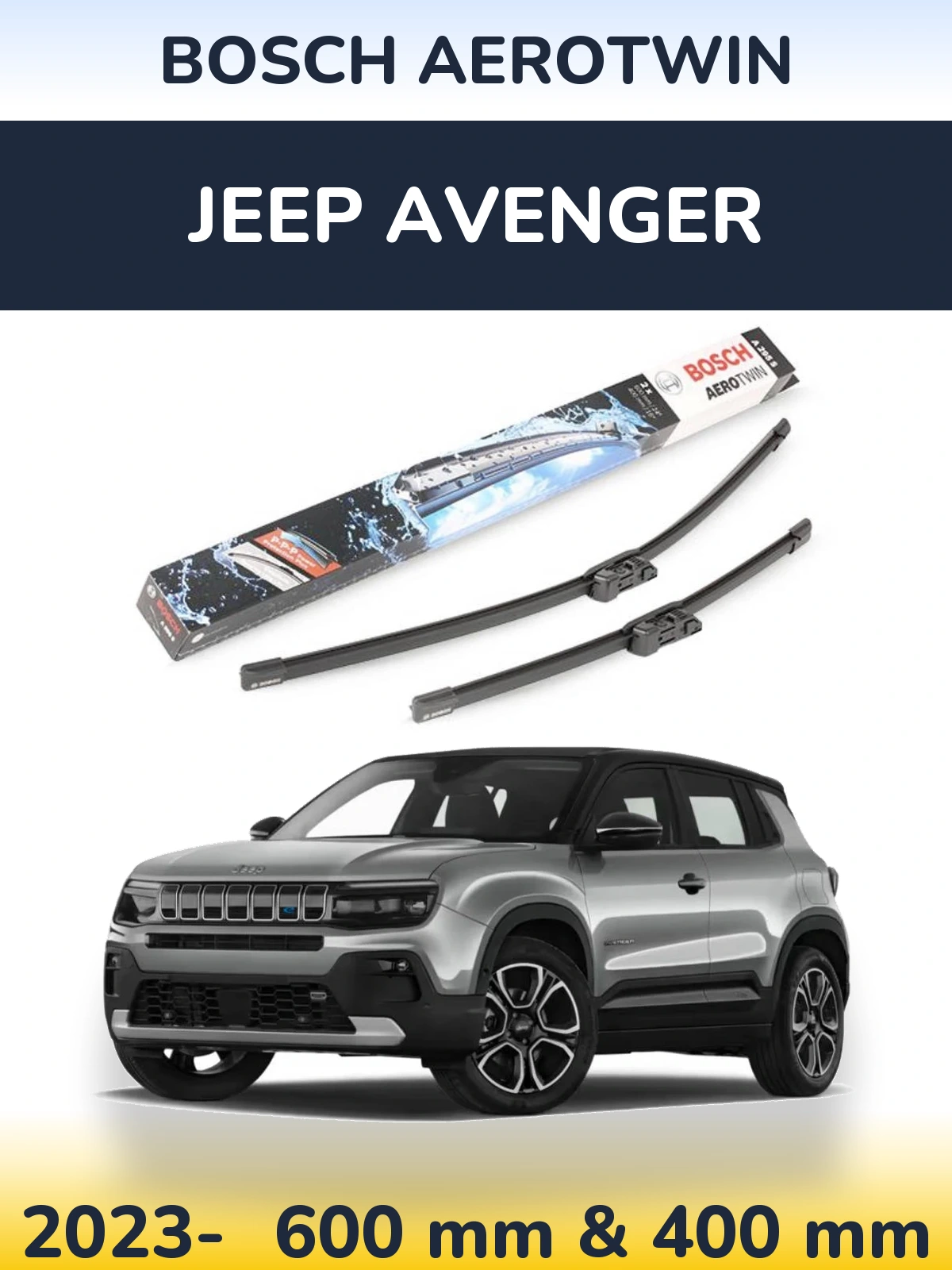 Torkarblad BOSCH AeroTwin för Jeep Avenger