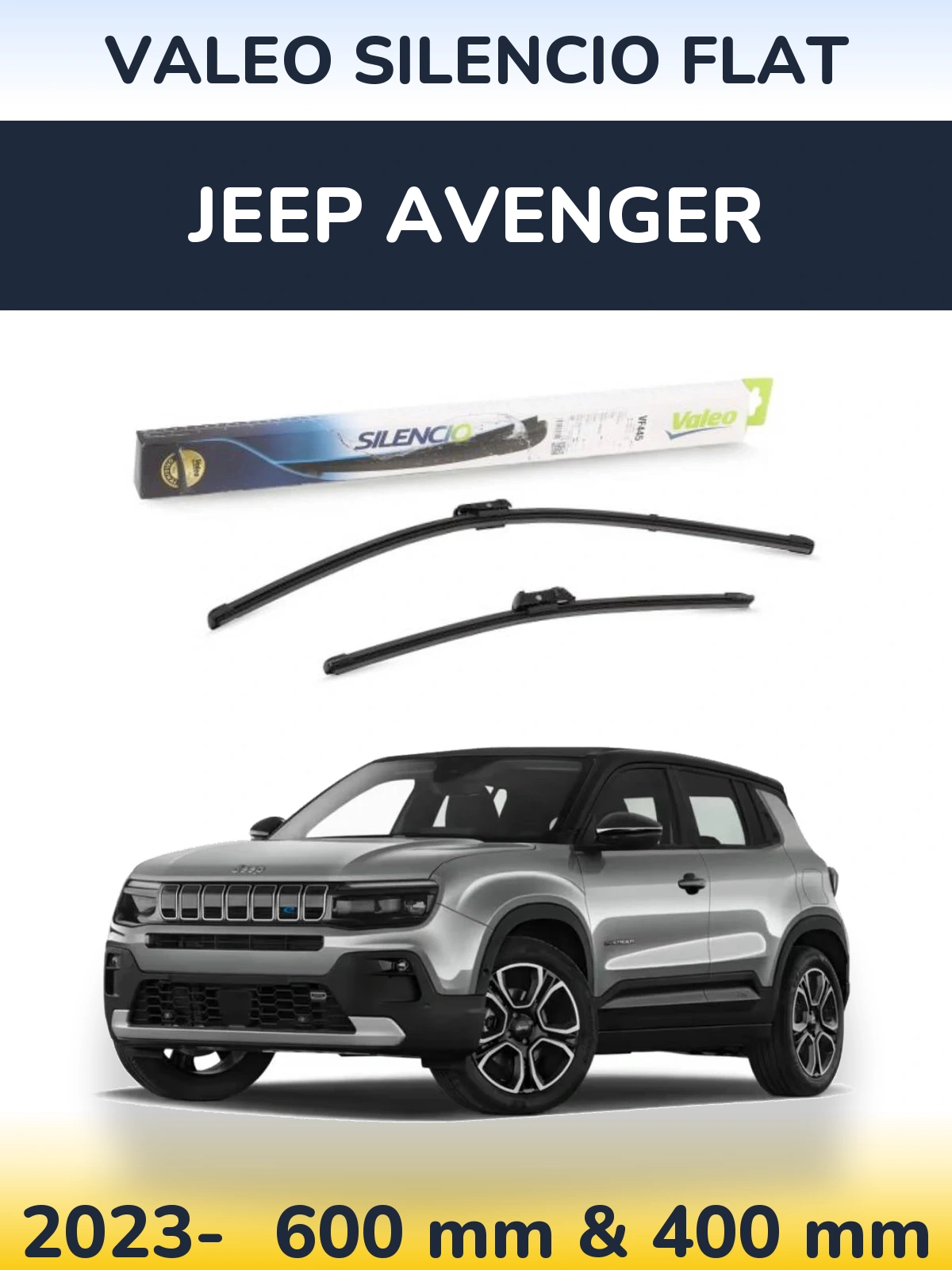 Torkarblad Valeo Silencio Flat för Jeep Avenger
