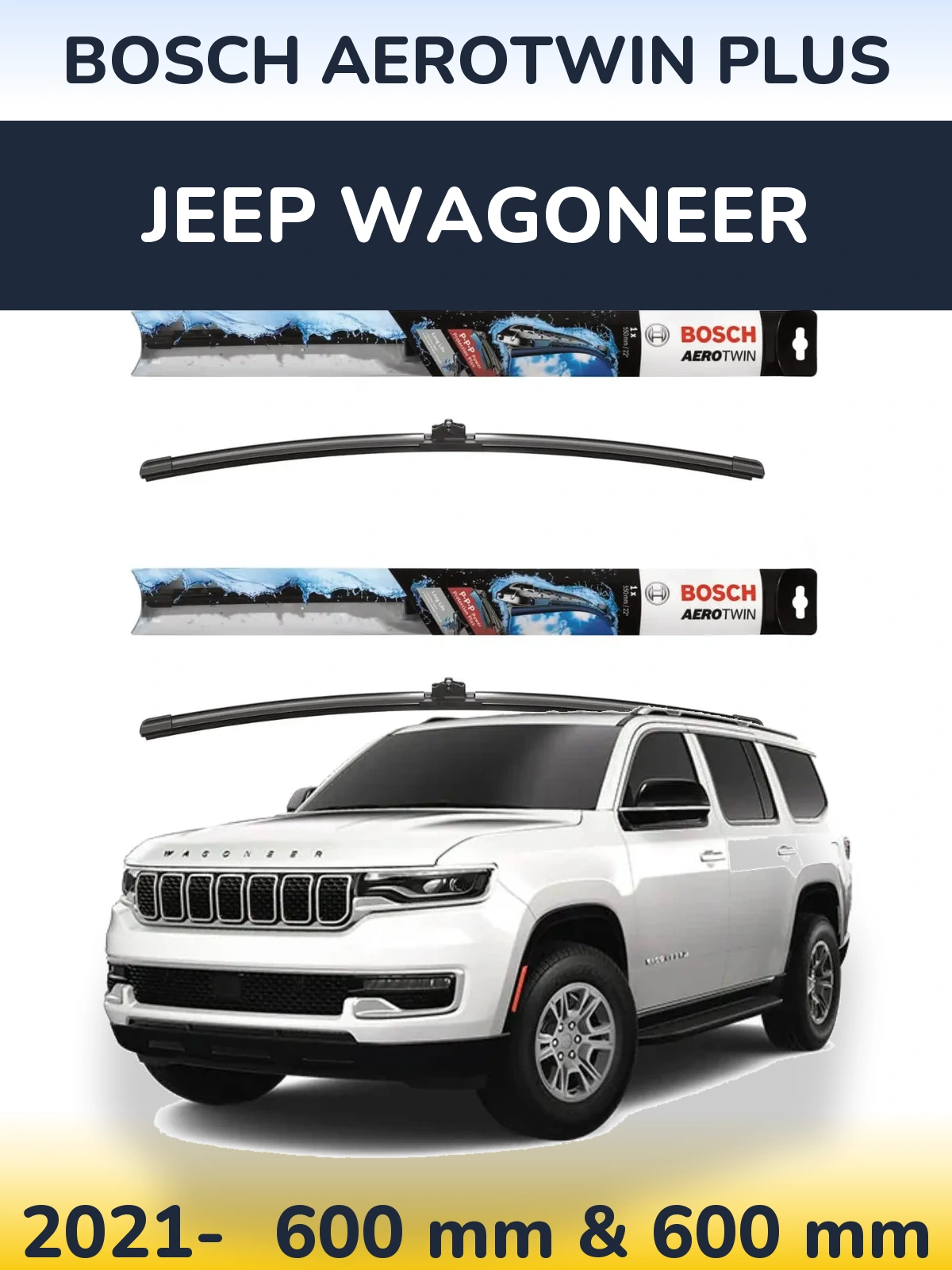 Torkarblad BOSCH AeroTwin Plus för Jeep Wagoneer