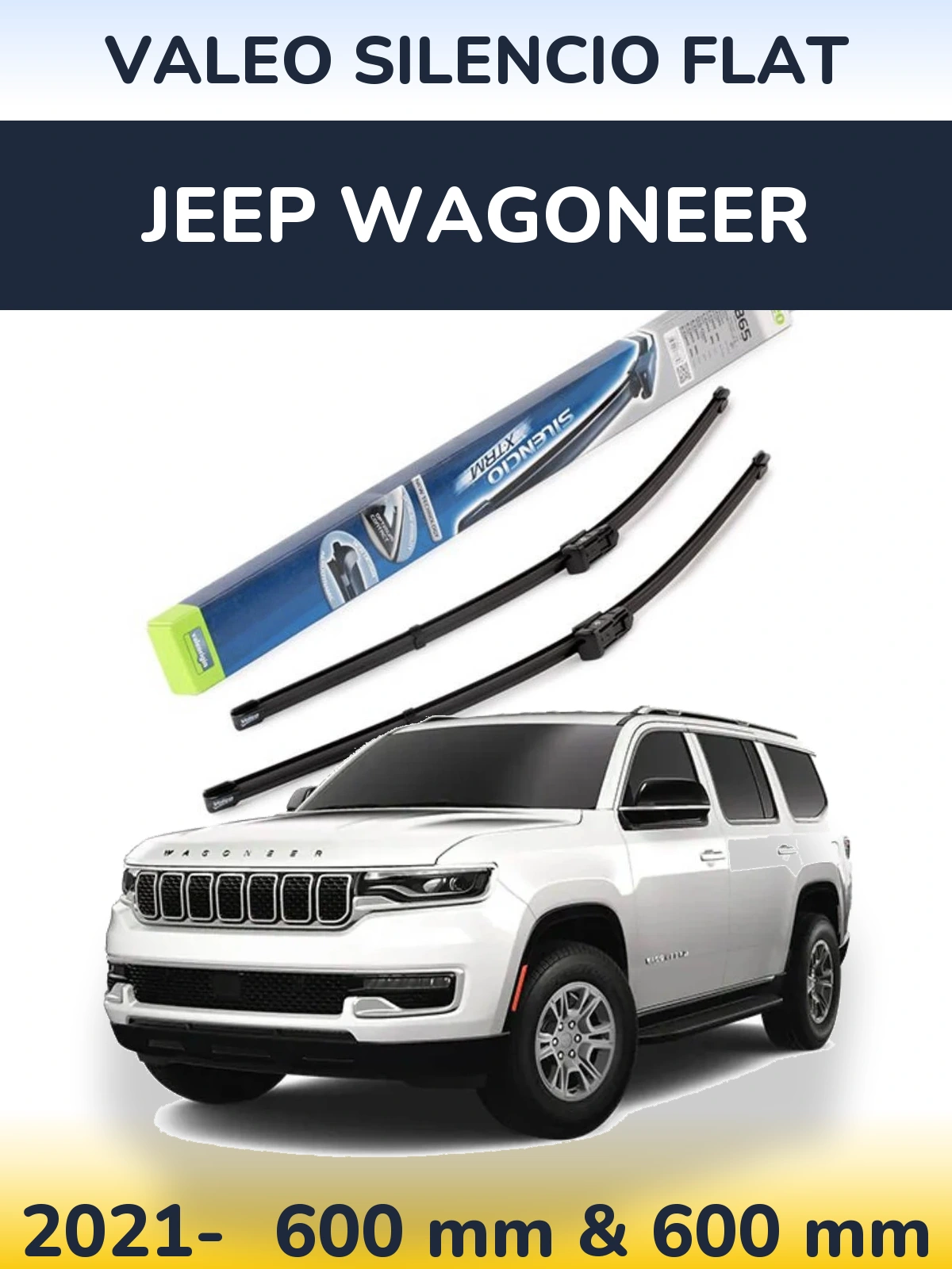Torkarblad Valeo Silencio Flat för Jeep Wagoneer
