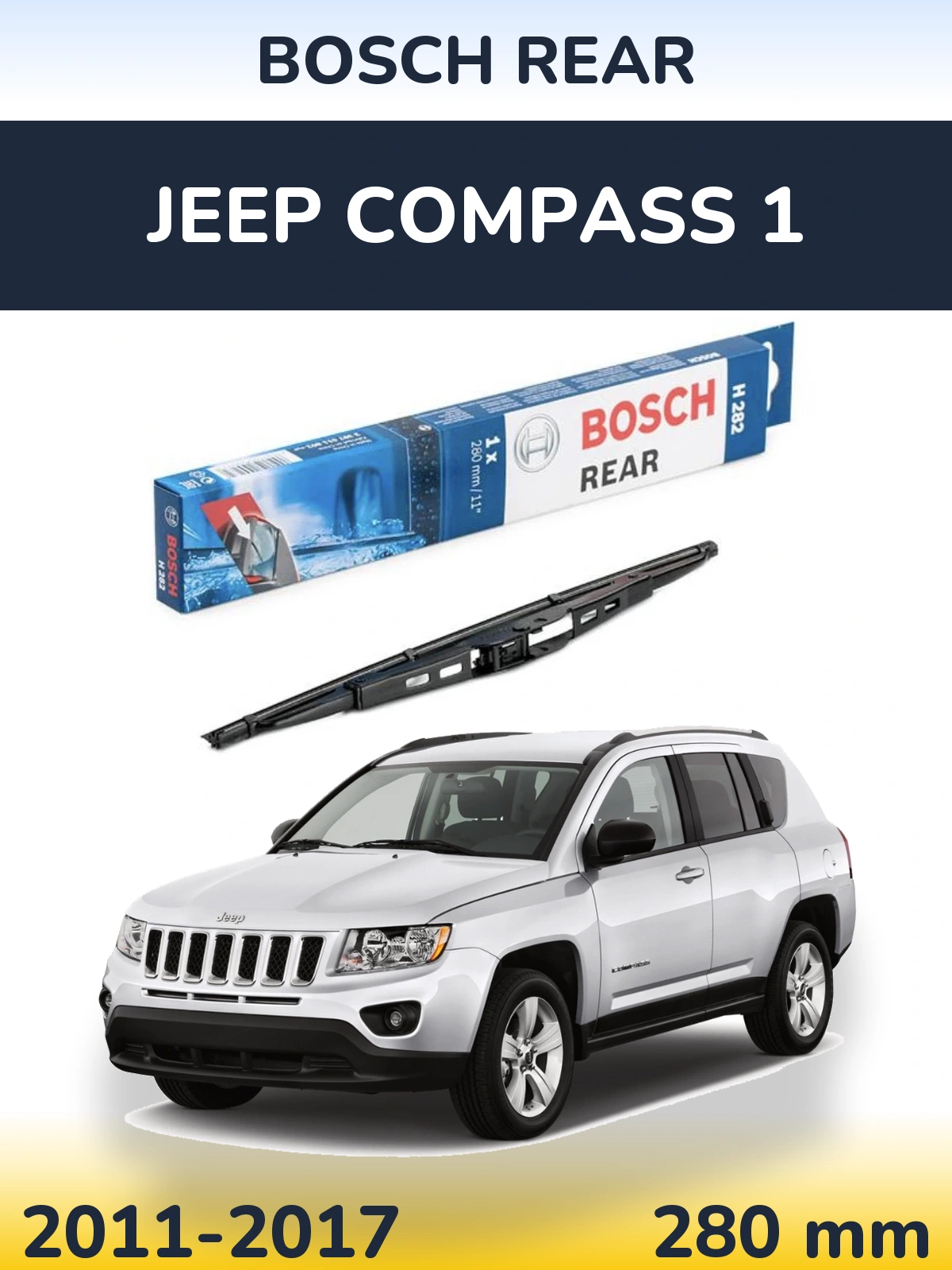 Torkarblad BOSCH Rear för Jeep Compass 1