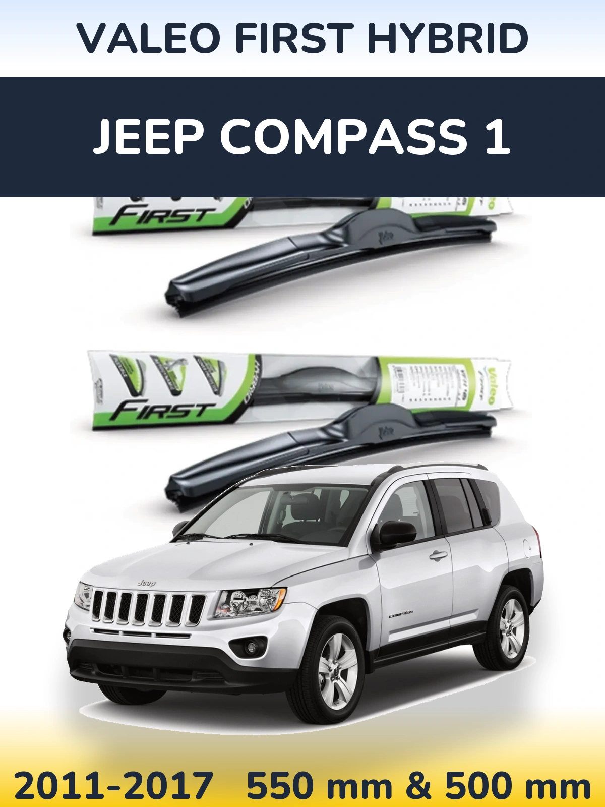 Torkarblad Valeo First Hybrid för Jeep Compass 1