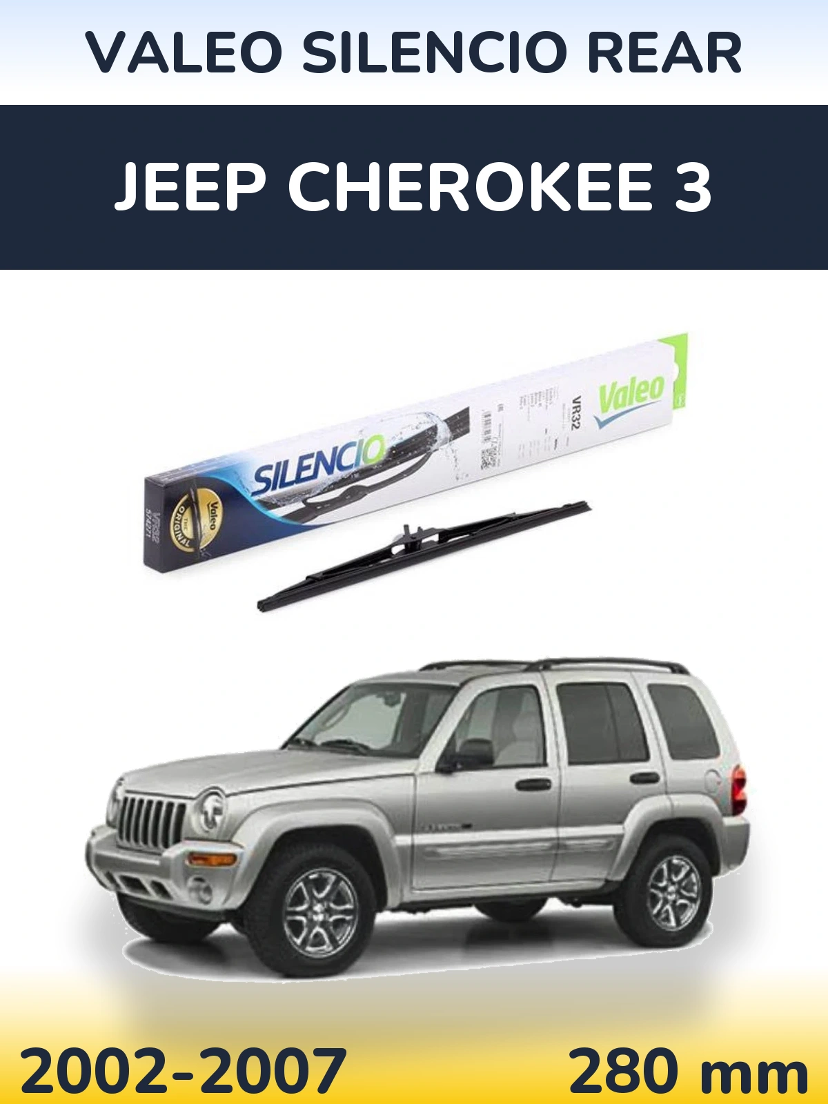 Torkarblad Valeo Silencio Rear för Jeep Cherokee 3