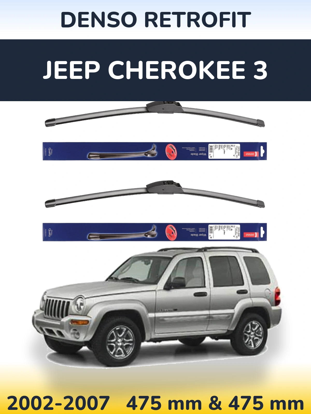 Torkarblad Denso Retrofit för Jeep Cherokee 3
