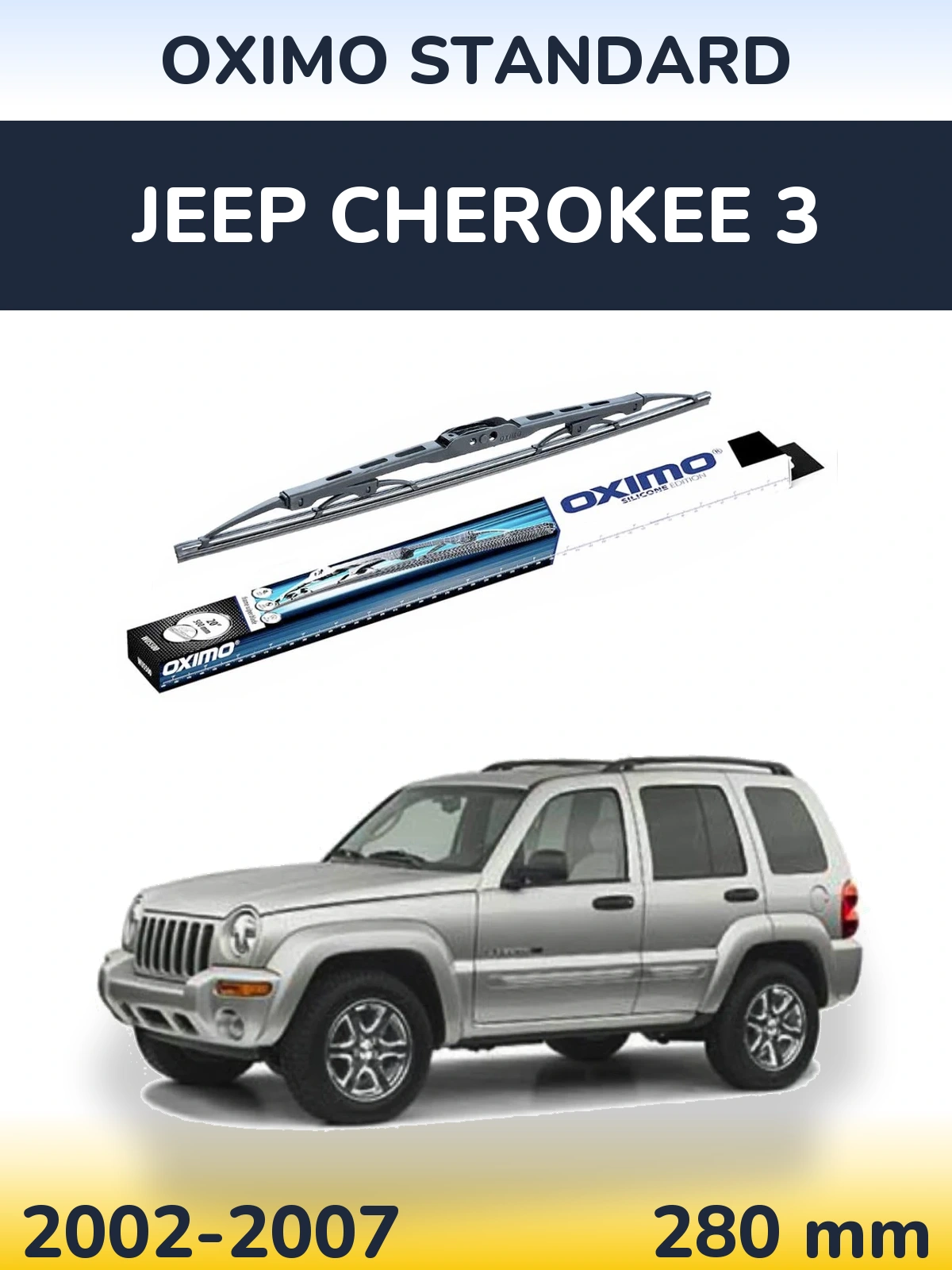 Torkarblad Oximo Standard för Jeep Cherokee 3