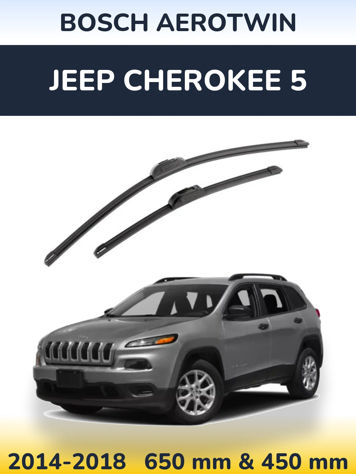 Torkarblad BOSCH AeroTwin för Jeep Cherokee 5