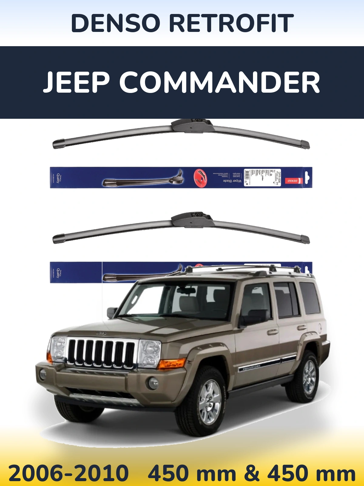 Torkarblad Denso Retrofit för Jeep Commander