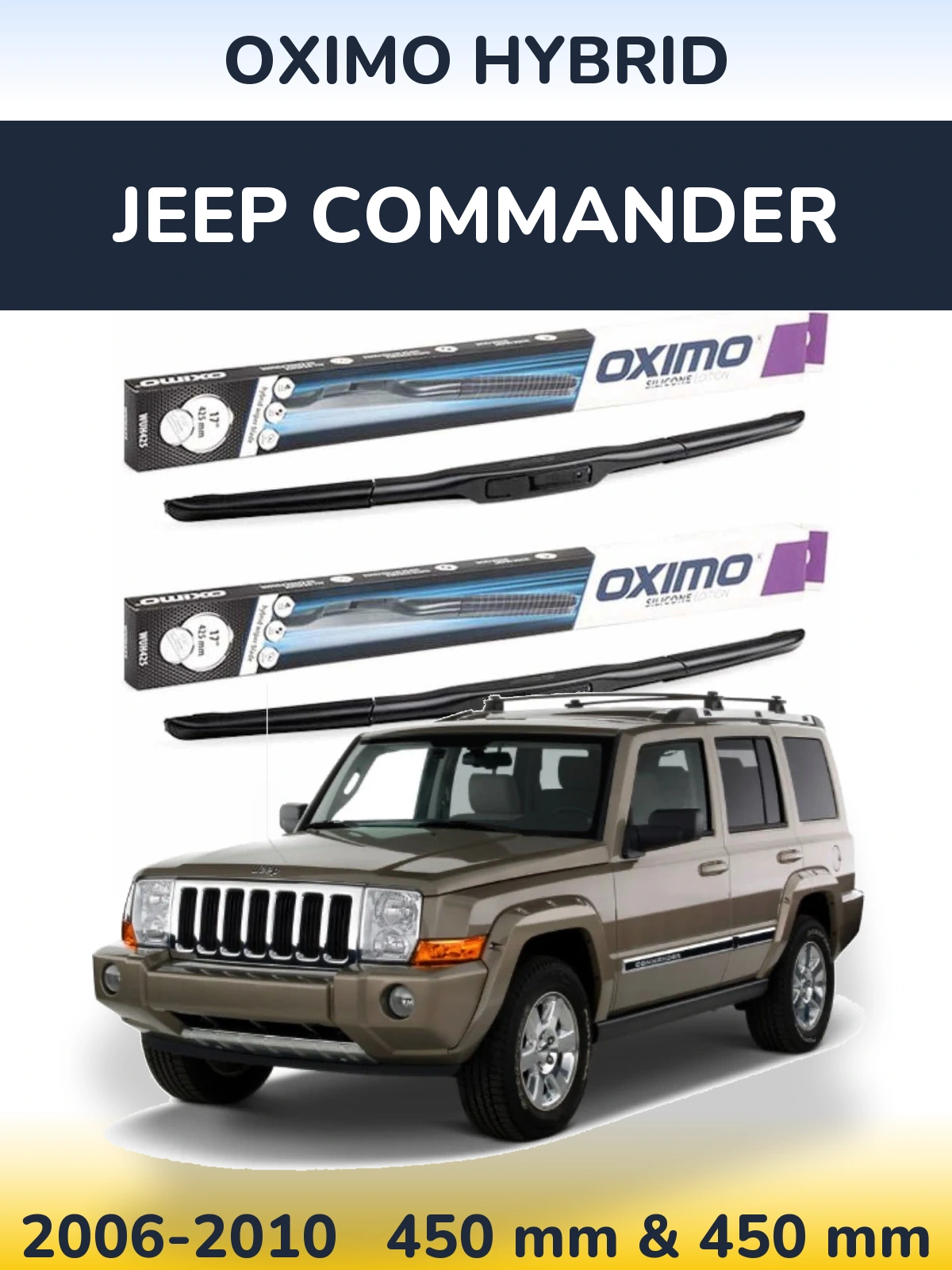 Torkarblad Oximo Hybrid för Jeep Commander